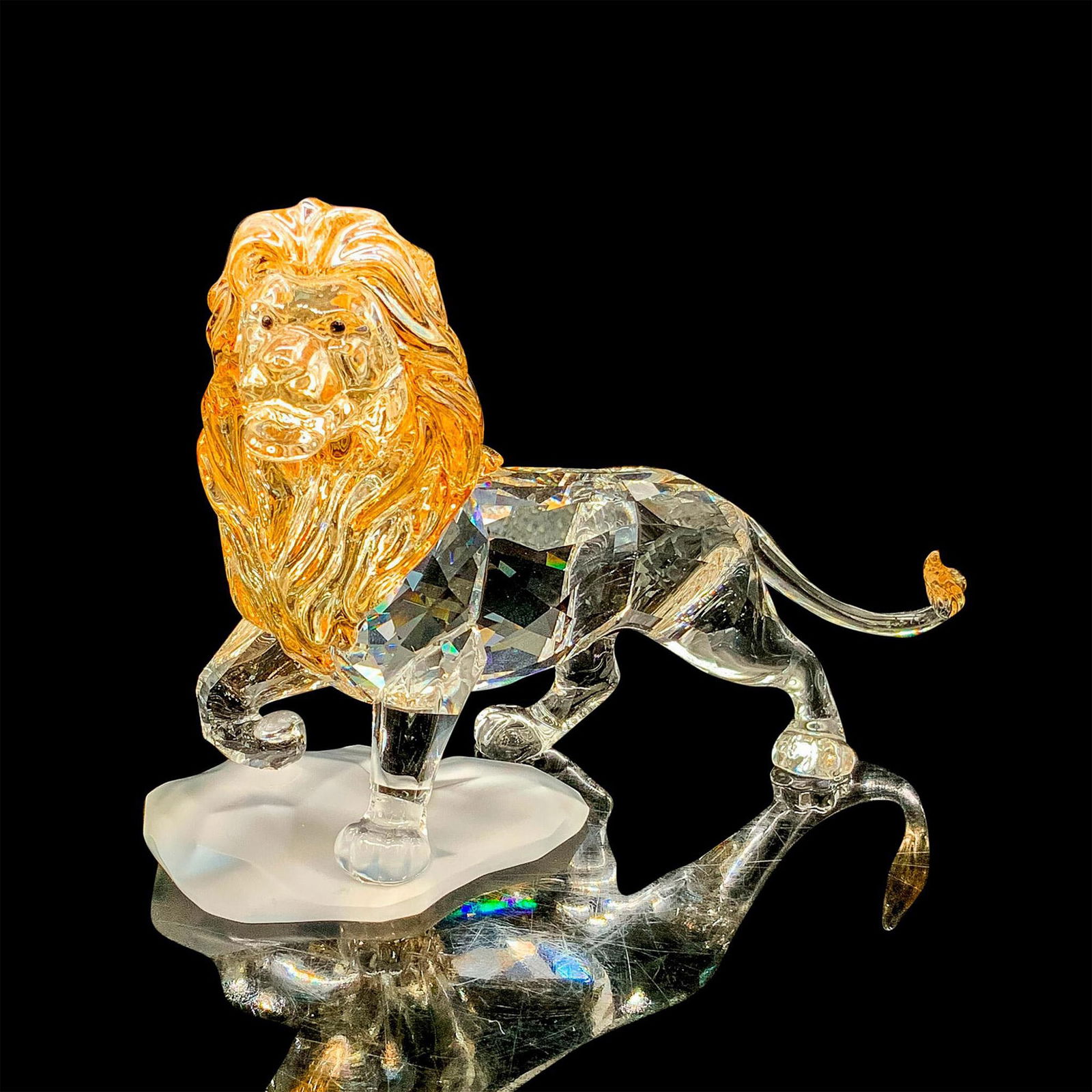 Swarovski Crystal Figurine, Disney Lion King Mufasa (1 of 3)