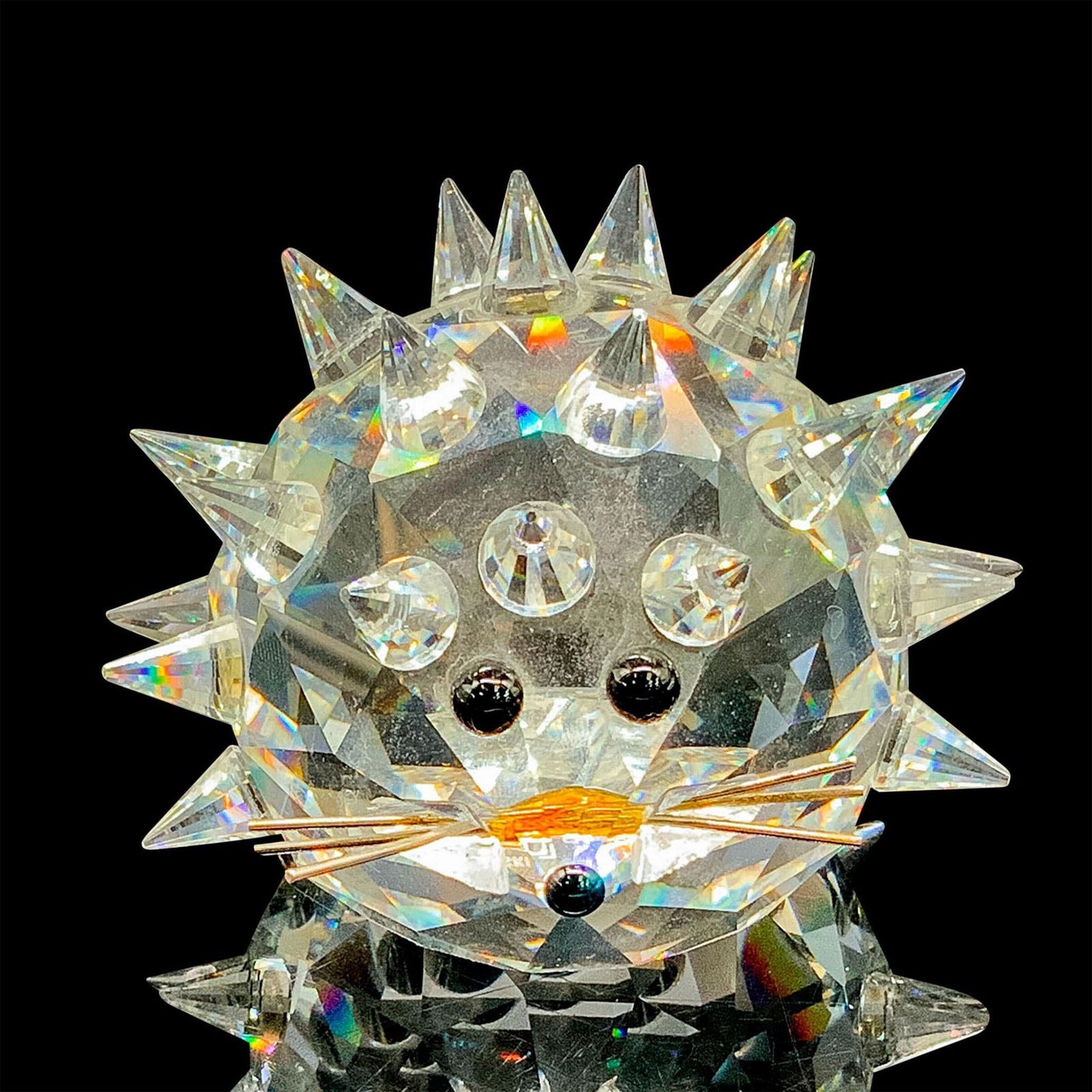 Swarovski Crystal Figurine, Hedgehog with Whiskers (1 of 3)