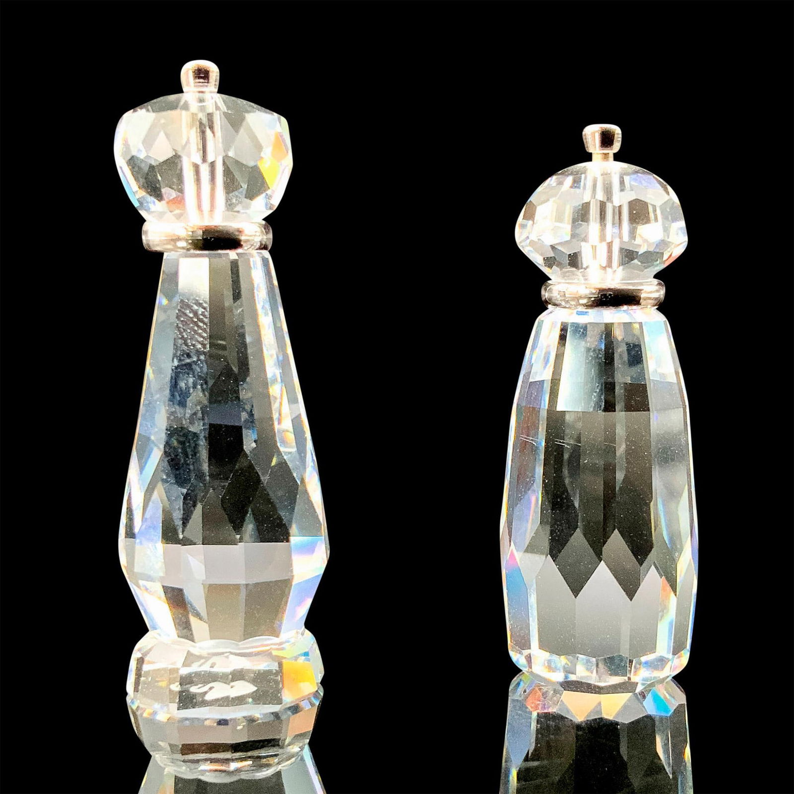 Swarovski Crystal Mini Figurines, Salt and Pepper Mills (1 of 4)
