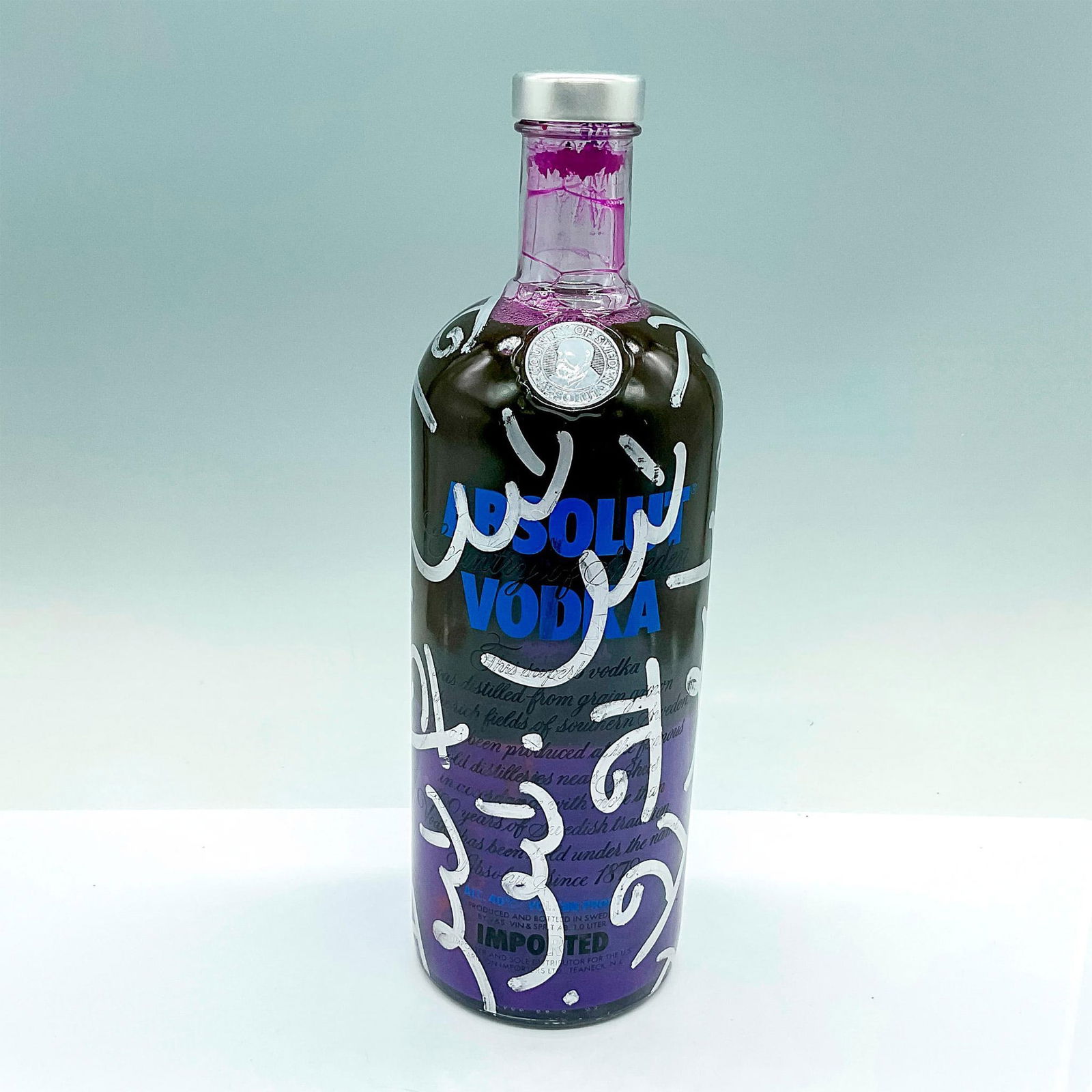 Romero Britto Absolute Vodka Bottle, Signed (1 of 3)
