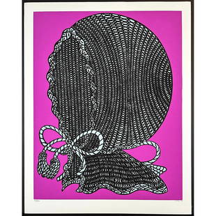 William Nelson Copley CPLY (American) 1919-1996, Serigraph Baby Bonnet, signed: Serigraph titled Baby Bonnet. Year 1978. Signed lower right numbered 145/200. Sight size 26" x 33"