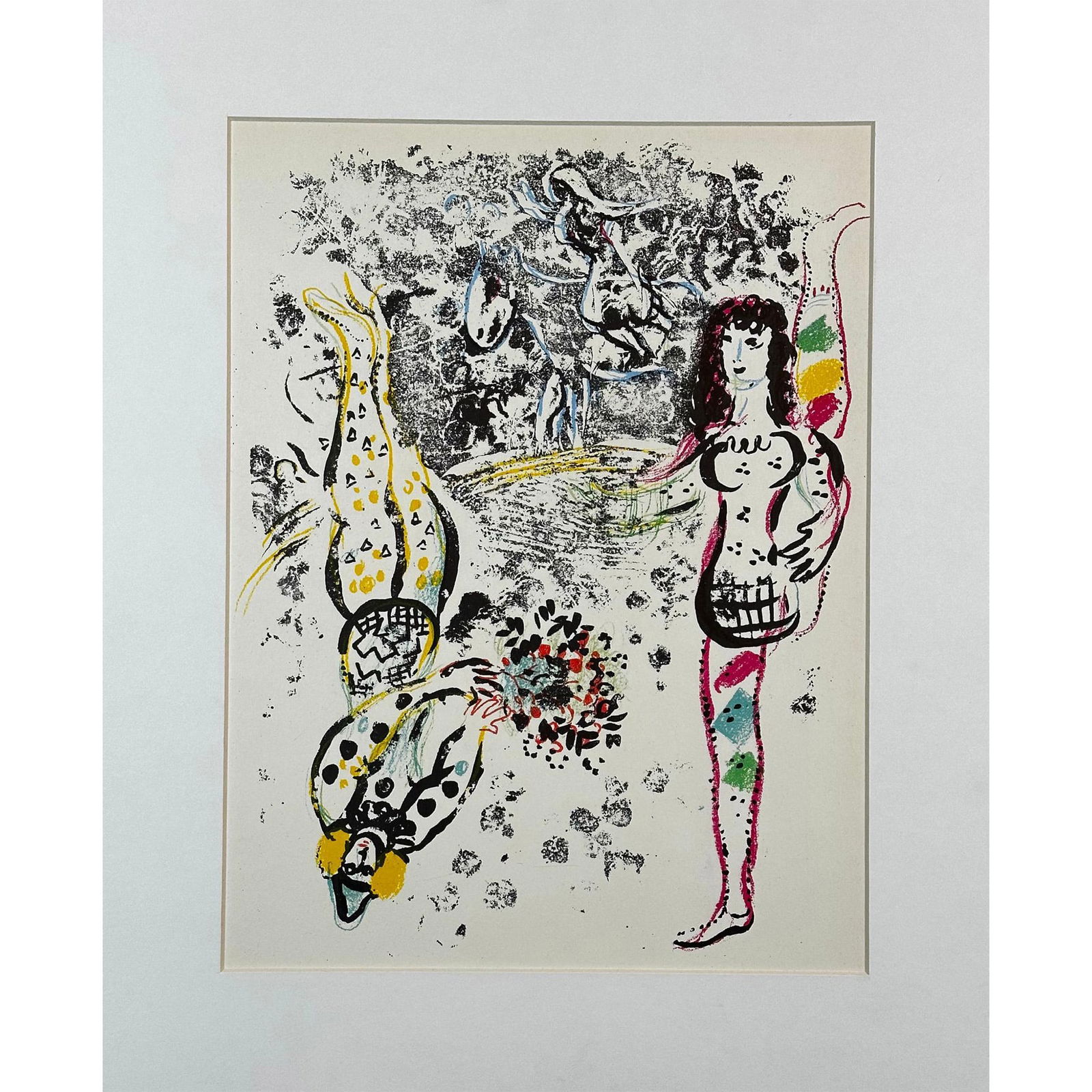 Chagall (1887-1985) Lithograph, Le Jeu des Acrobates Portfolio: Lithographs Book II (1 of 2)