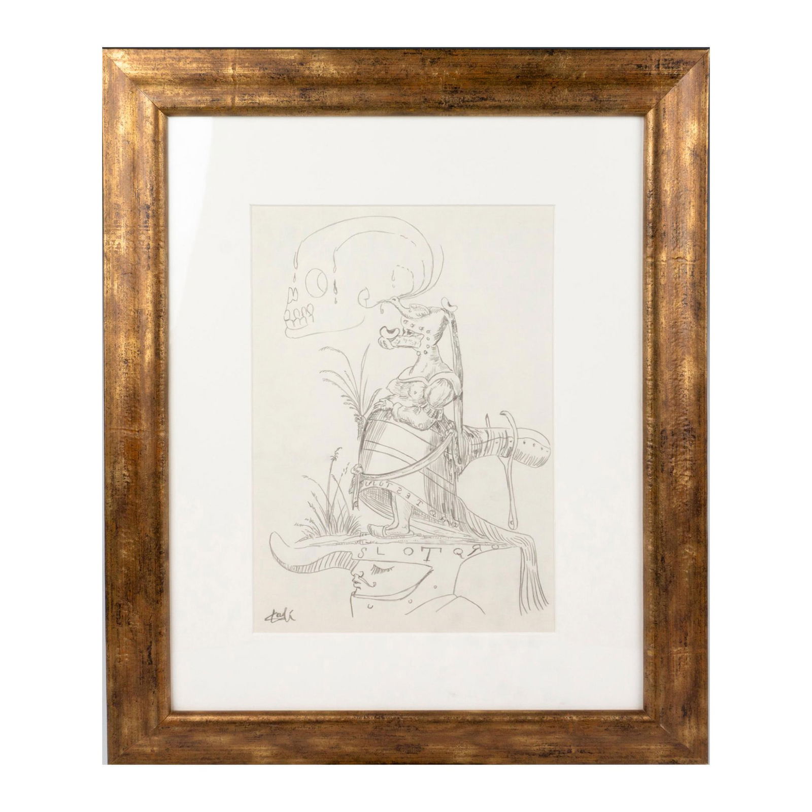Salvador Dali (After), Pencil Drawing on Paper, Signed (1 of 5)