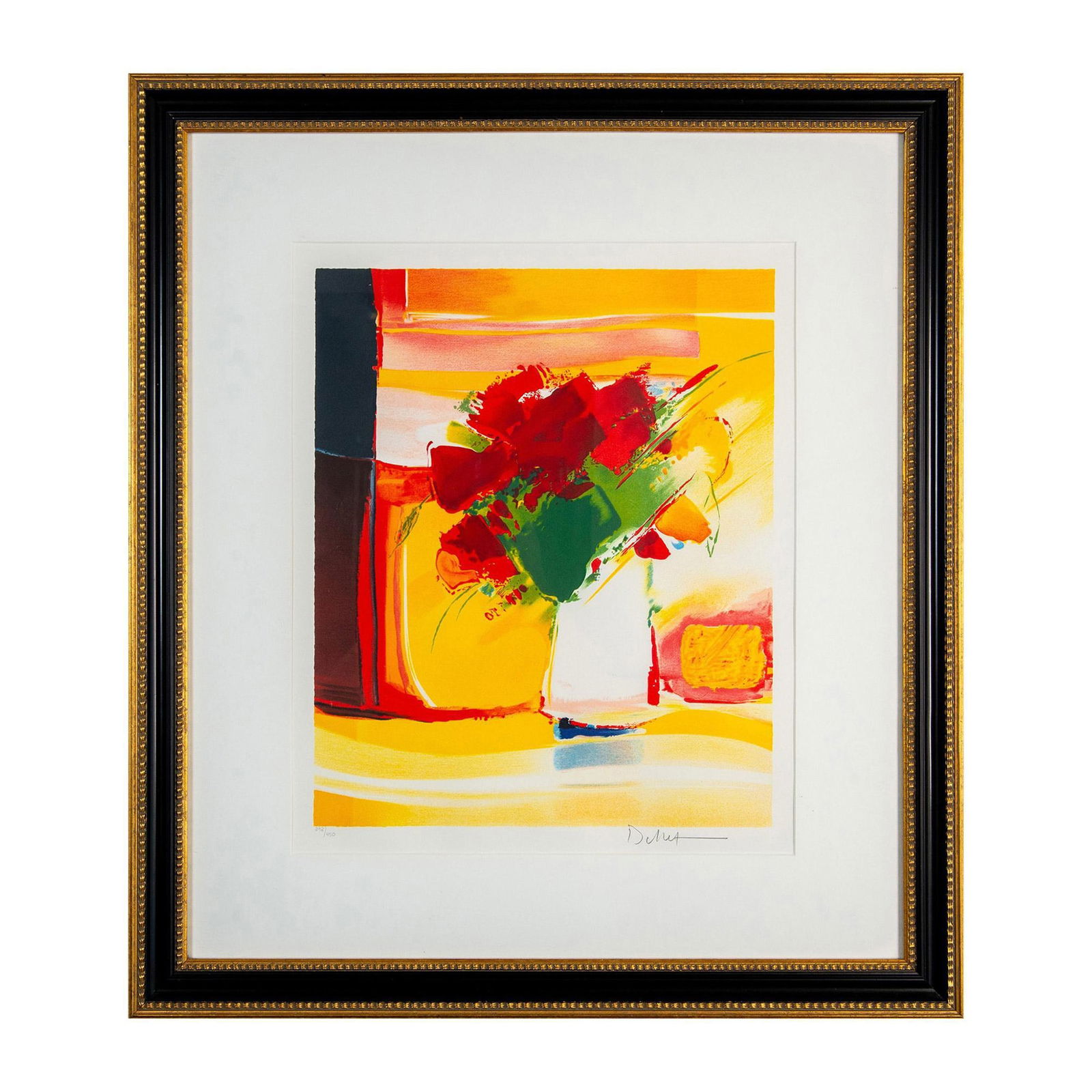 Emile Bellet, Color Lithograph on Paper, Fete Blanche Signed (1 of 6)