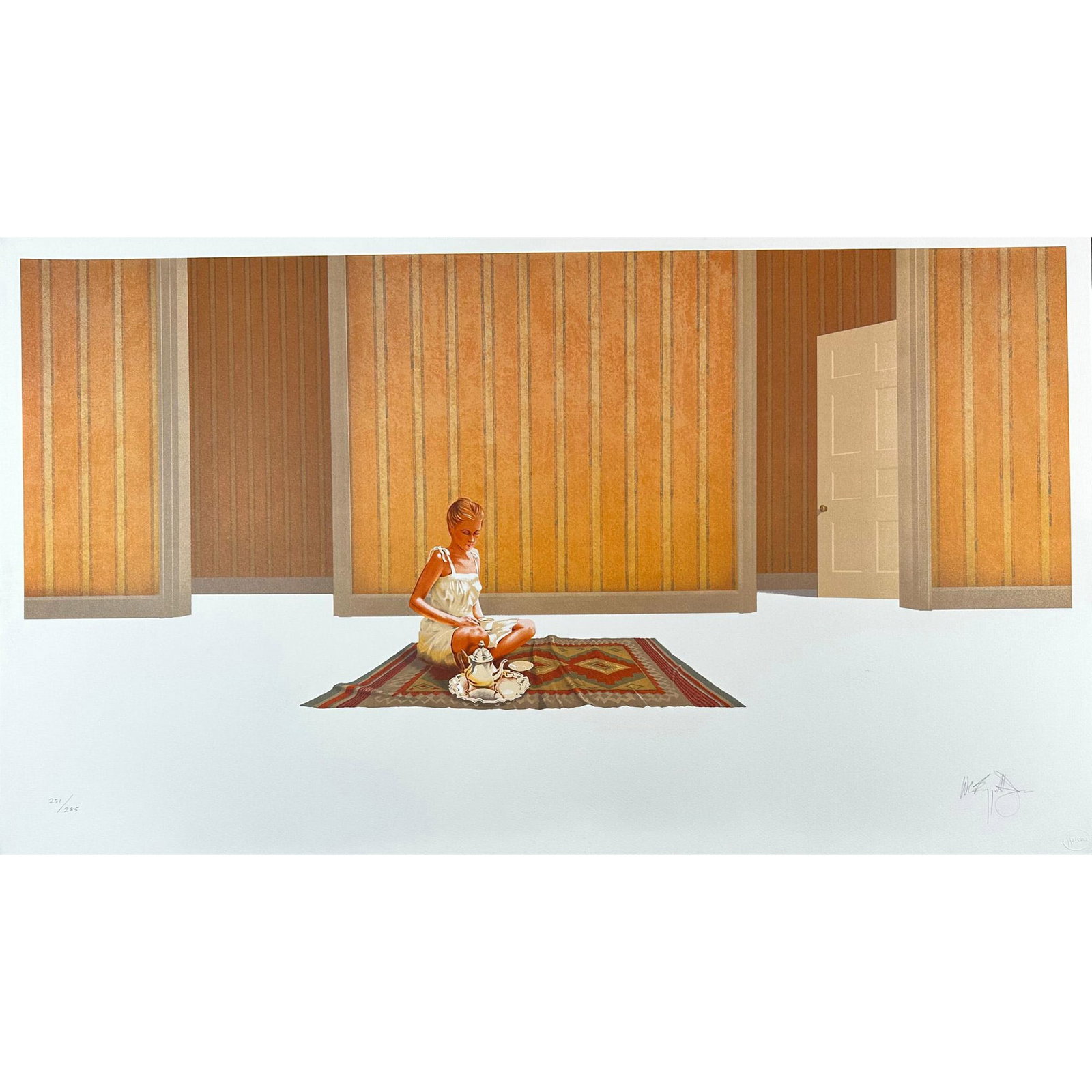 William Baggett (1946-) Lithograph, Travel Fantasy, signed (1 of 5)