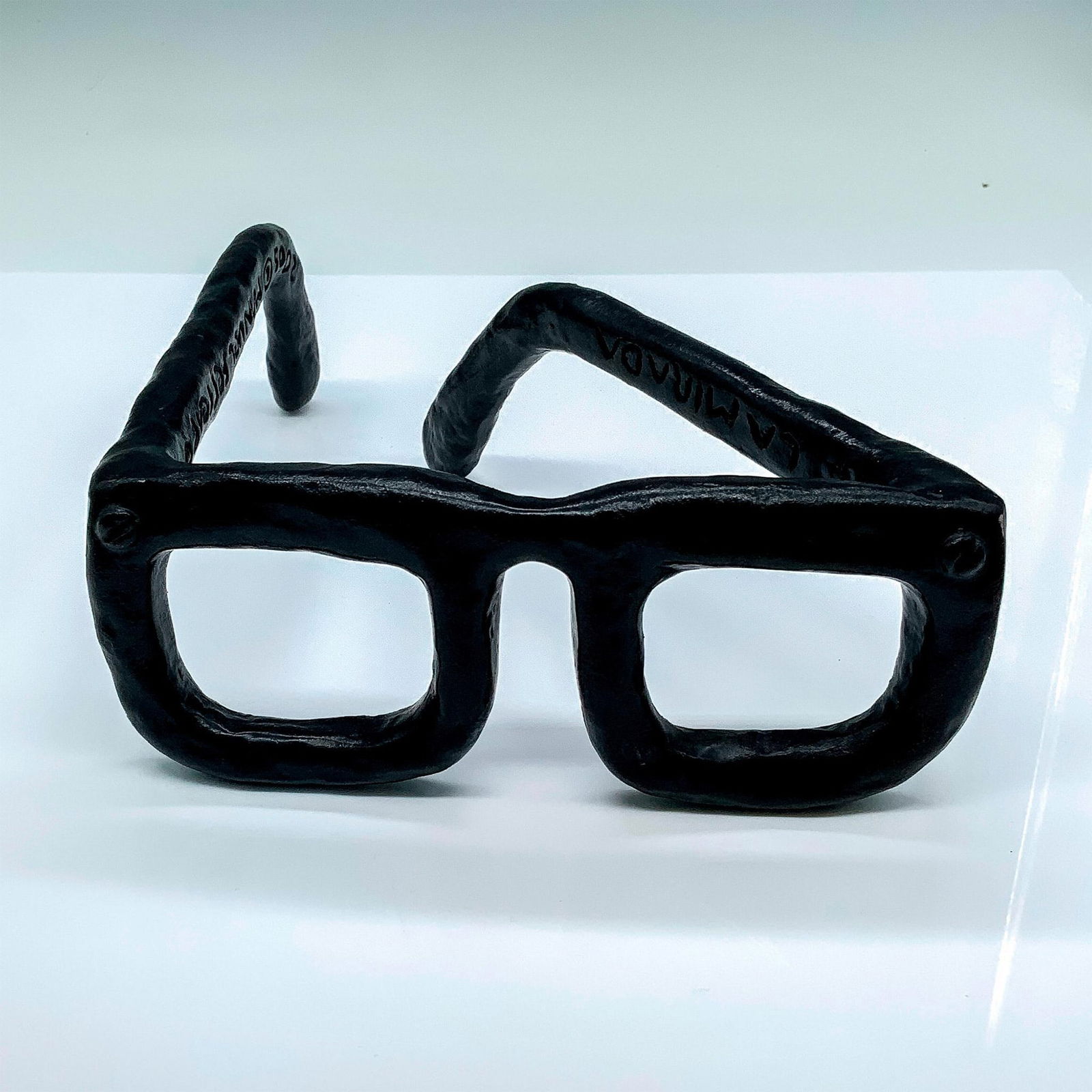 Bronze Eyeglasses Sculpture by Manuel Ferreiro, La Mirada (1 of 3)