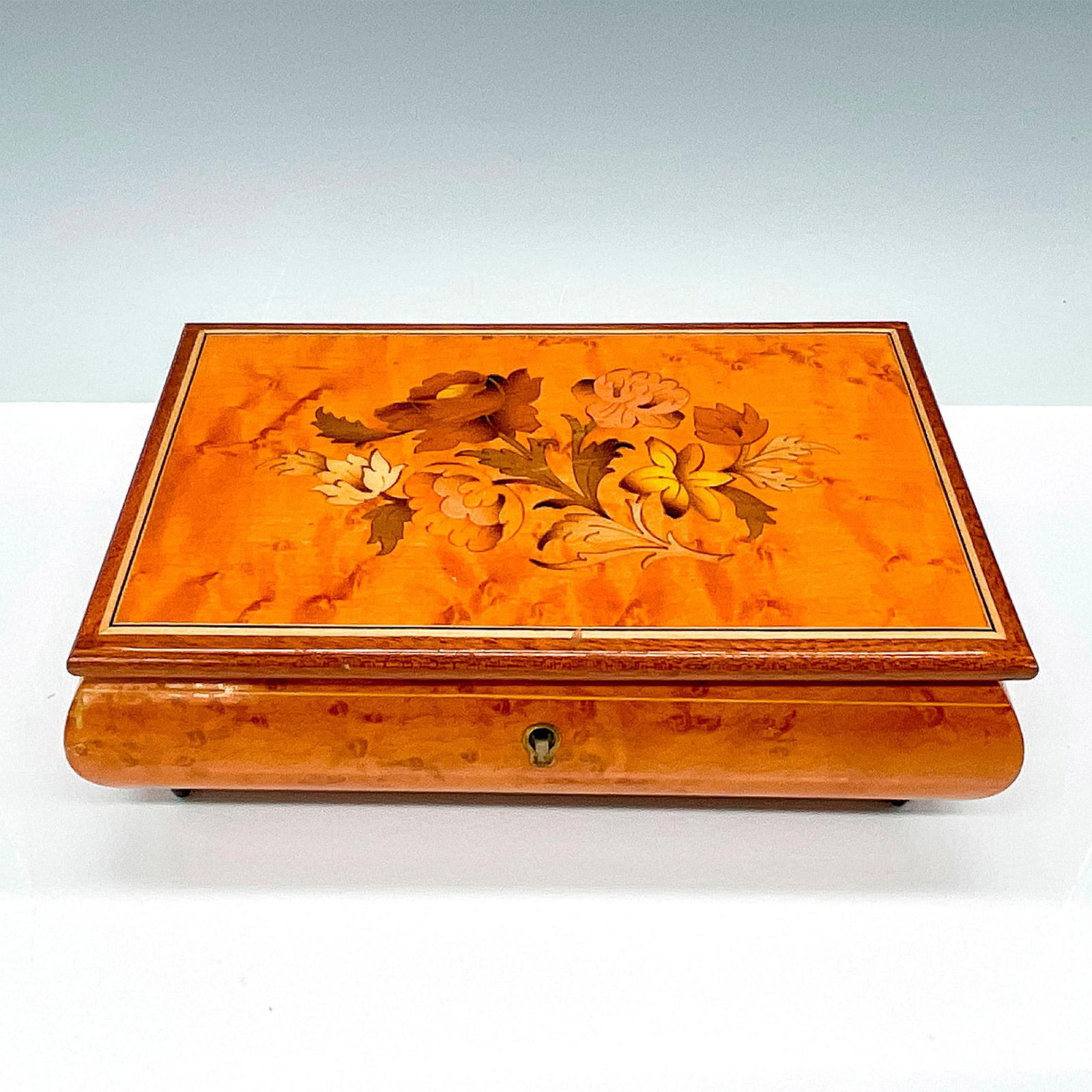 Reuge Wood Inlay Music Box, Swiss Musical Movement (1 of 3)