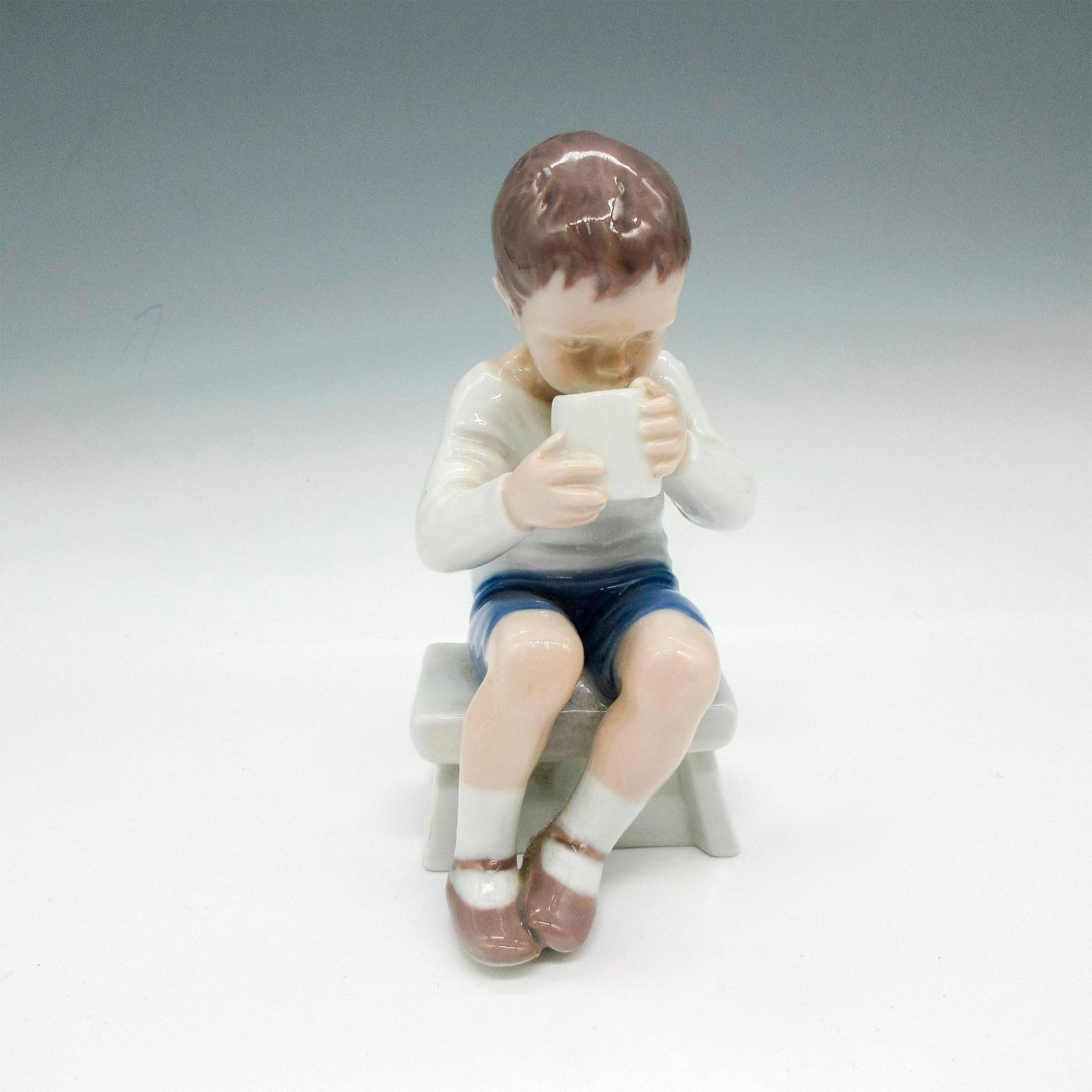 B & G Porcelain Figurine, Victor Boy with Cup (1 of 3)