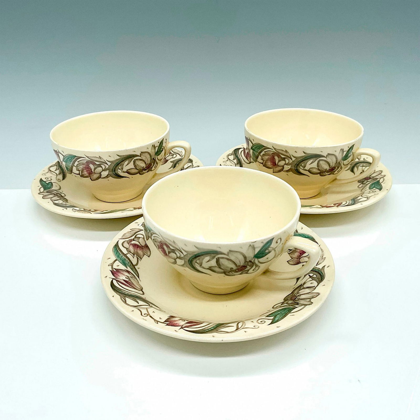6pc Susie Cooper China Teacups and Saucers (1 of 3)