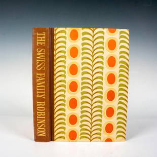 First Edition The Swiss Family Robinson, Book by Johann Wyss: New York: The Heritage Press, 1963. First edition hardcover book with its original box sleeve. 355-pages of the classical novel with illustrations and engravings by David Gentleman. Artist: Johann Wys