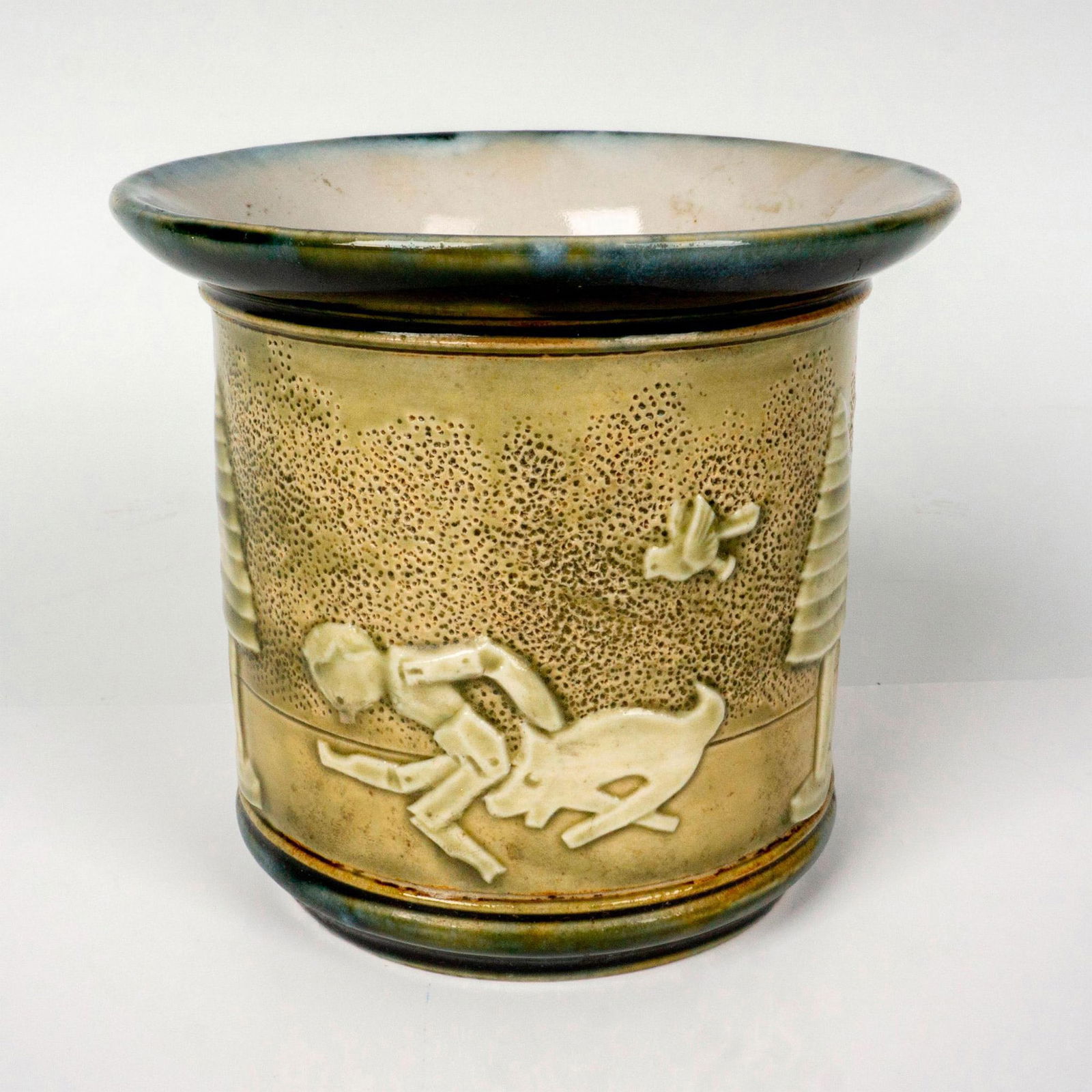 Rare Doulton Lambeth Pottery Vase (1 of 3)