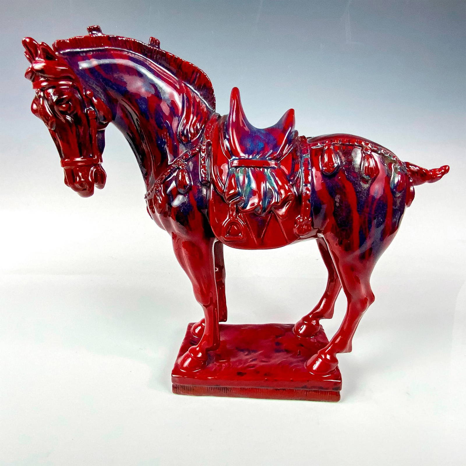 Royal Doulton Flambe Tang Horse Prestige Figure Auction