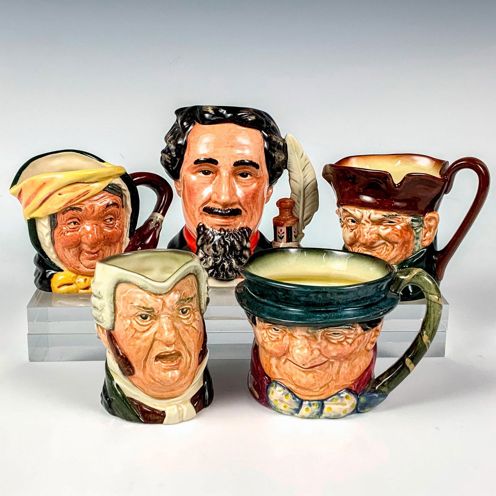 5pc Charles Dickens Royal Doulton Small Character Jugs (1 of 3)