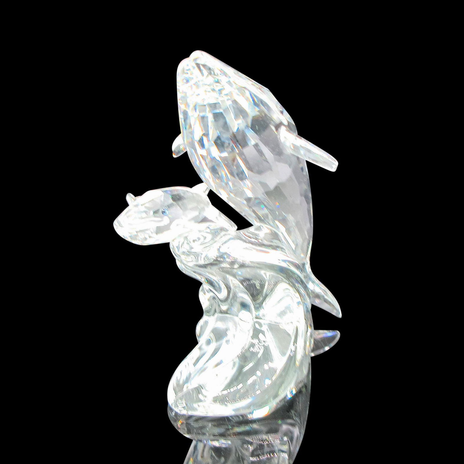 Swarovski Crystal Figurine, Care For Me Whales (1 of 3)