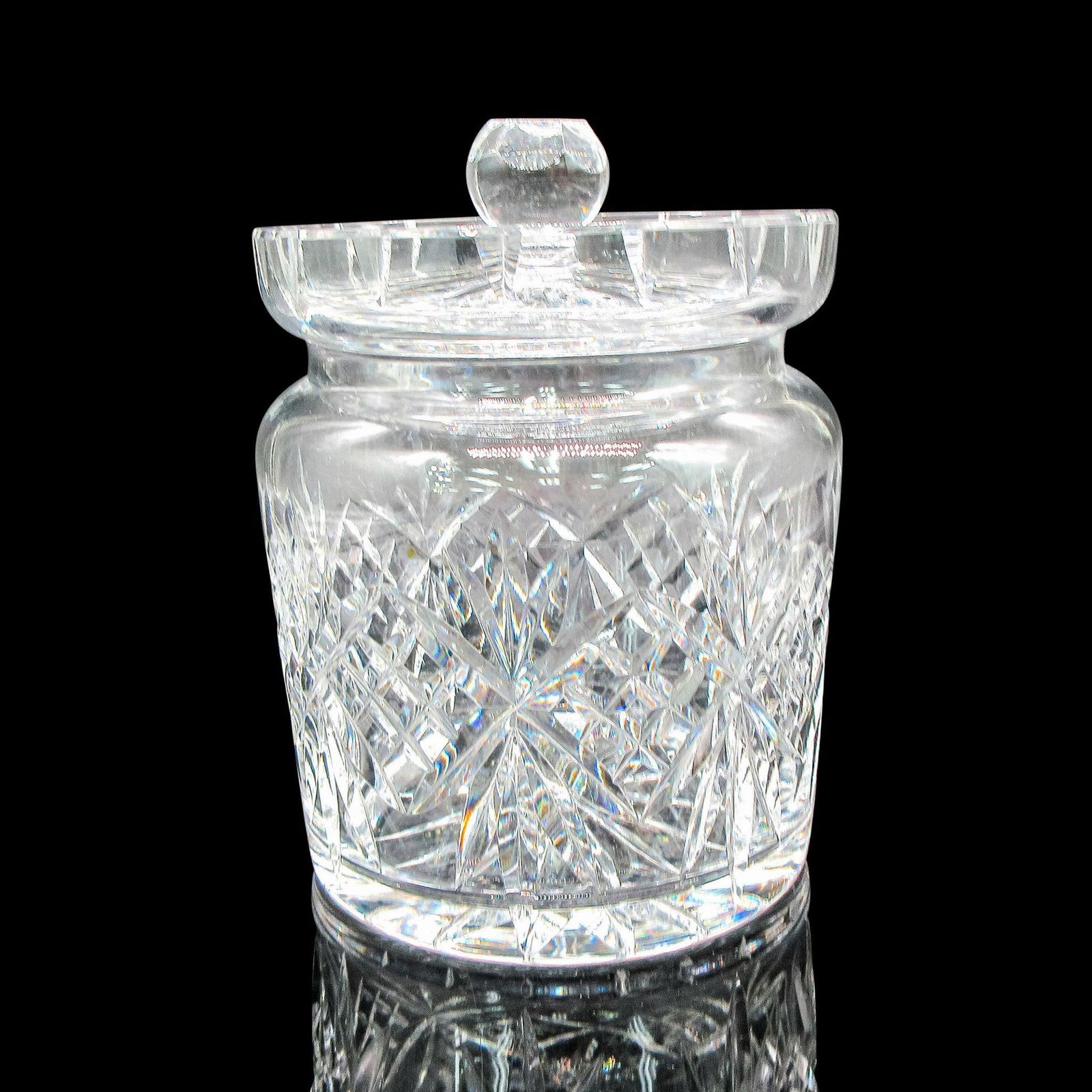 Waterford Crystal Biscuit Jar with Cover, Lismore (1 of 3)