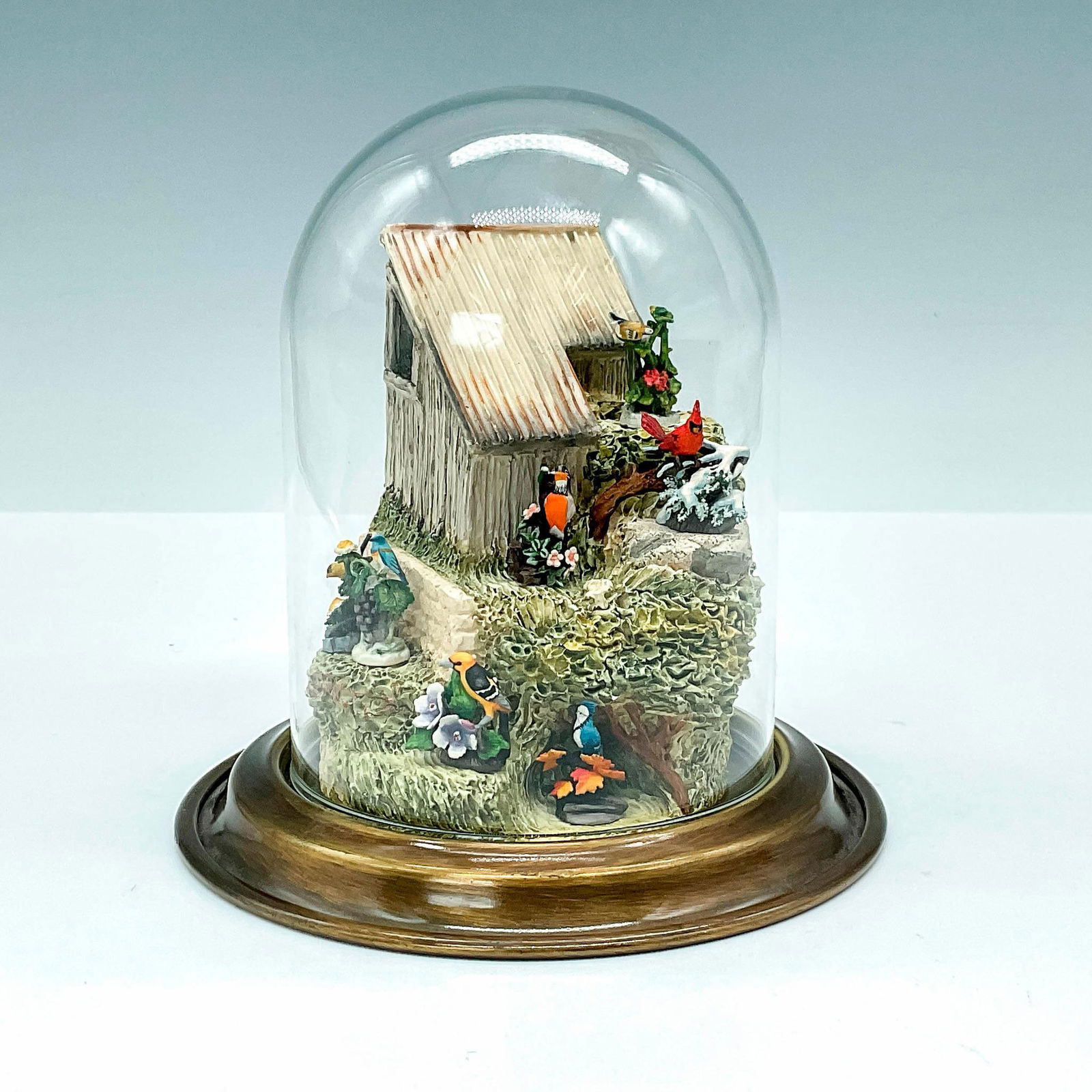 9pc Goebel Olszewski Vignette and Tiny Bird Figurines (1 of 3)