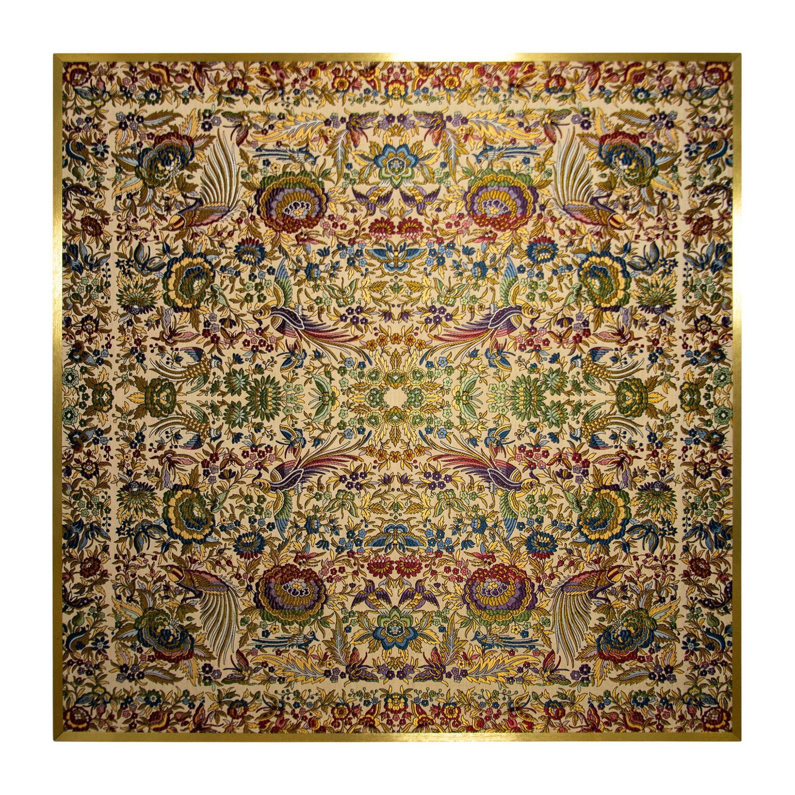 Embroidered Wall-Hanging Tapestry Eastern Flora and Fauna (1 of 5)