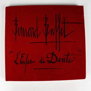 L'Enfer de Dante, Book by Bernard Buffet: Paris: Galerie Maurice Garnier, 1977. A 100-page coffee table exhibition art book consisting of numerous prints by Bernard Buffet (French, 1928-1999) inspired by Dante Alighieri&#39;s Divine Comedy: I