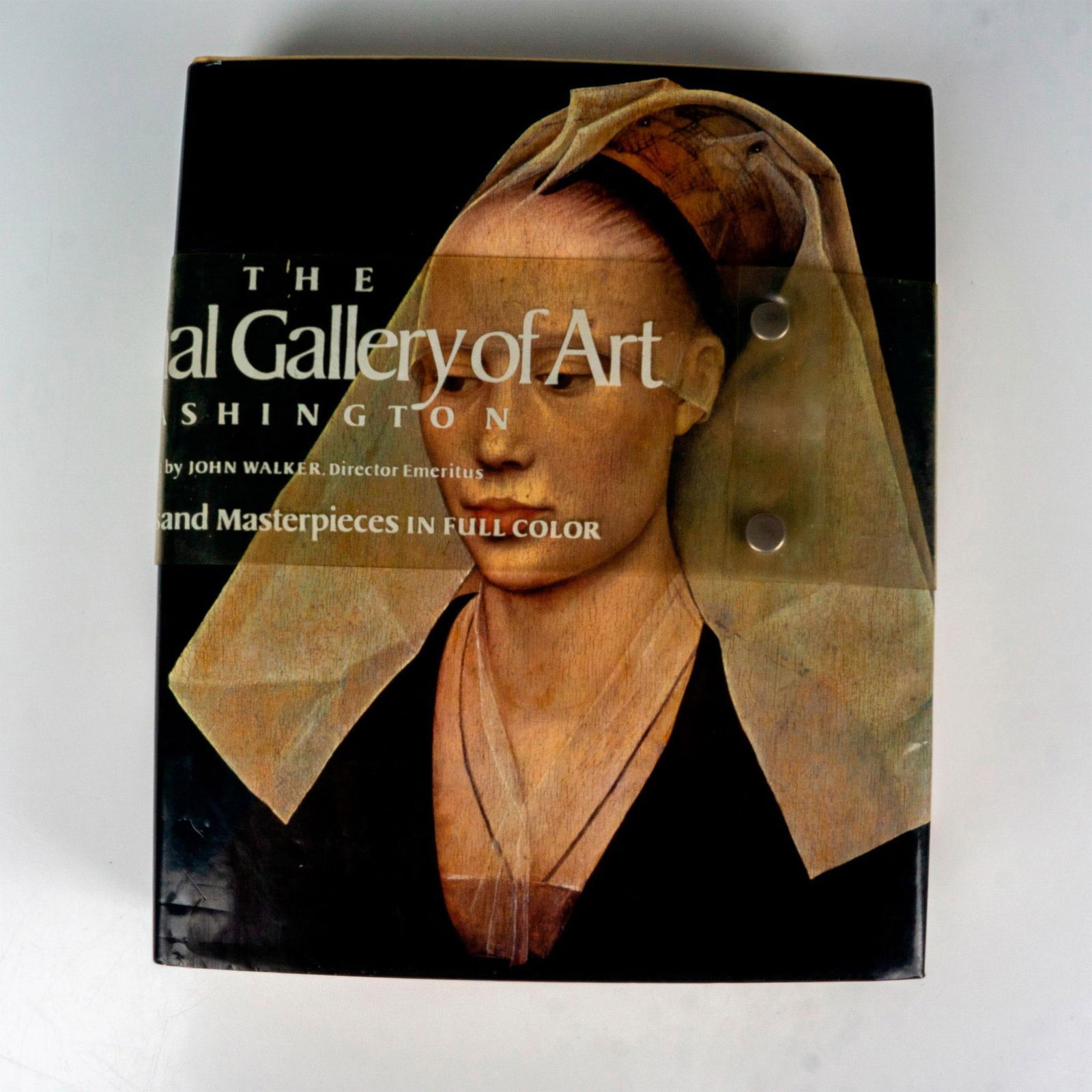 National Gallery of Art: Washington, Book by John Walker: New York: Harry N. Abrams, Inc., 1975. Large hardcover art book with its original dust cover and clear snap fasten sleeve. Front cover shows Portrait of a Lady by Rogier van der Weyden (Dutch, 1399-14