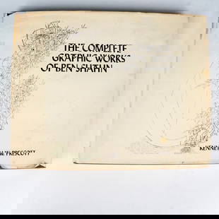 The Complete Graphic Works of Ben Shahn, Book: New York: Quadrangle, 1973. Hardcover art book with its original dust cover that features the Blind Botanist by the title artist. A 250-page collection of Ben Shahn works. Shahn (American, 1898-1969)