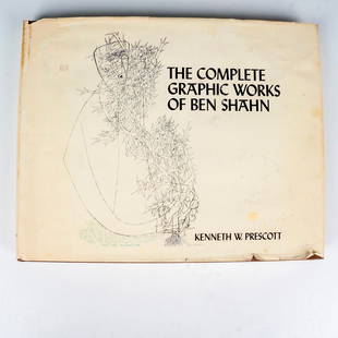 The Complete Graphic Works of Ben Shahn, Book: New York: Quadrangle, 1973. Hardcover art book with its original dust cover that features the Blind Botanist by the title artist. A 250-page collection of Ben Shahn works. Shahn (American, 1898-1969)