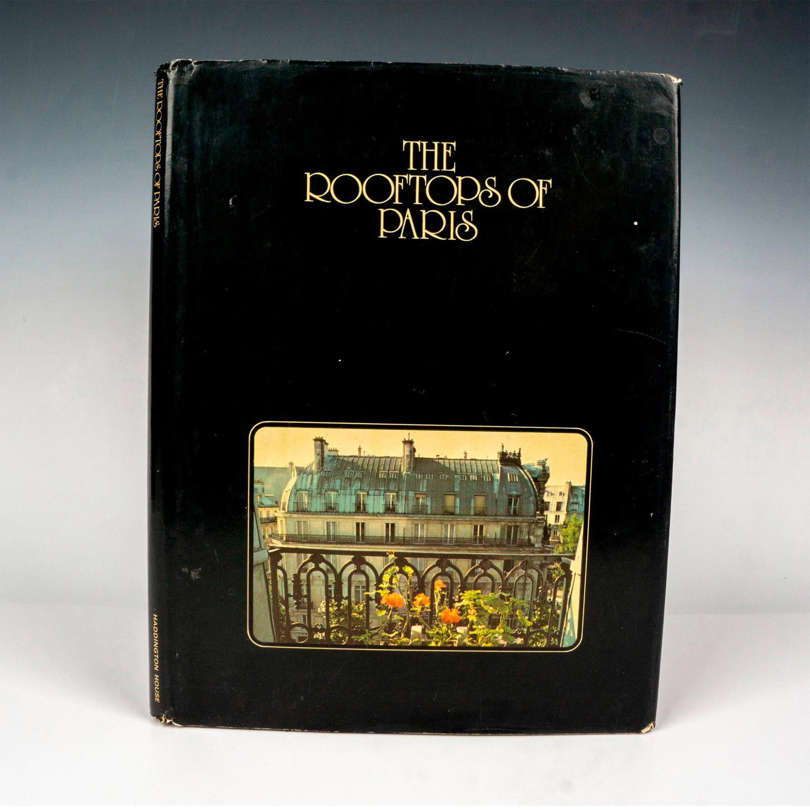 The Rooftops of Paris, Book by Nicolai Canetti & S. Lesberg: New York: Peebles Press International Ltd., 1976. The Rooftops of Paris, Photography by Nicolai Canetti, Commentary by Sandy Lesberg. Hardcover book with original dust jacket documenting various rooft
