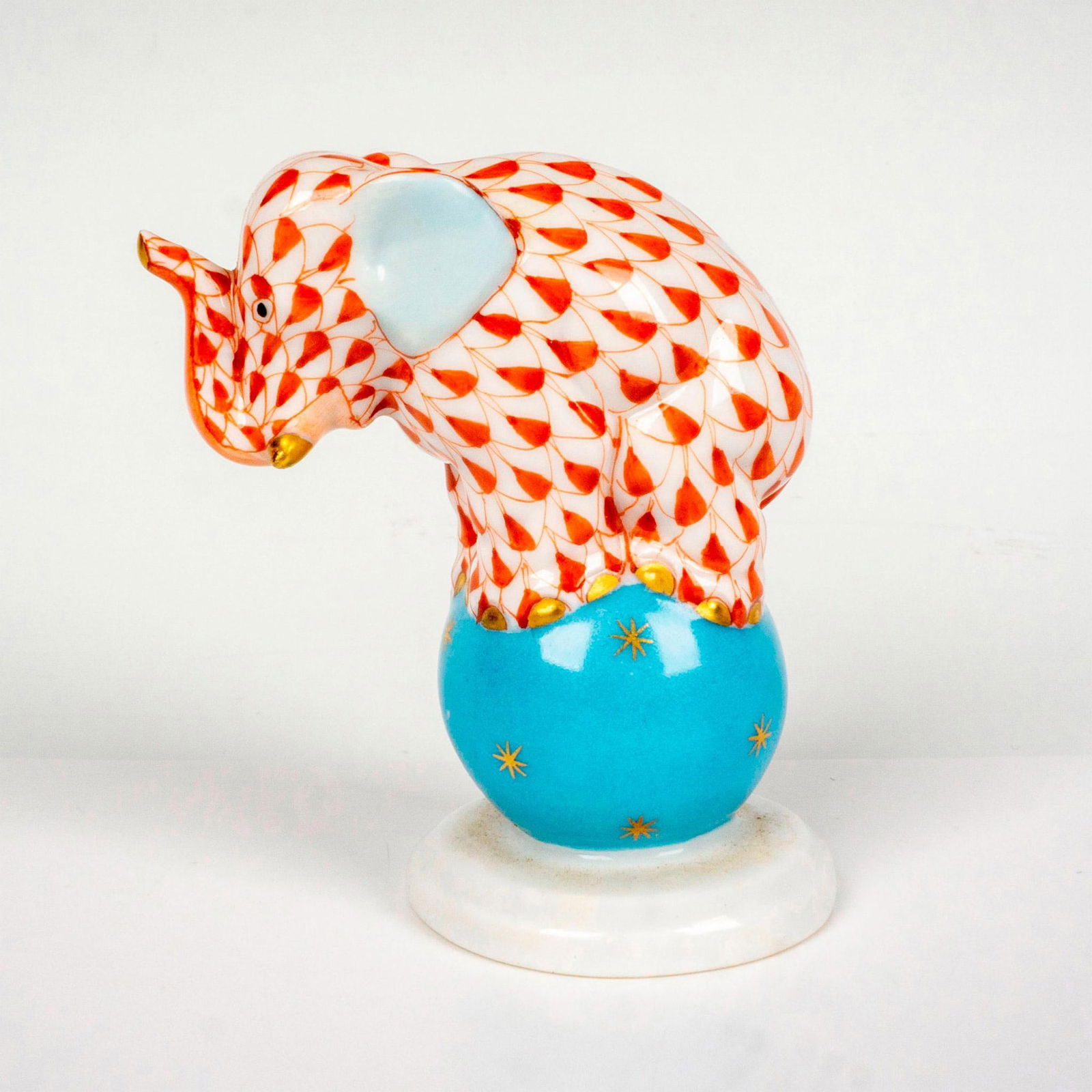 Herend Porcelain Figurine, Dancing Elephant (1 of 3)