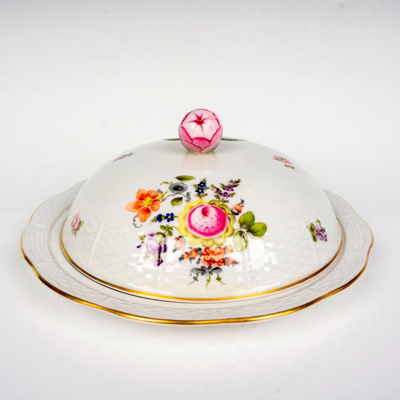 Herend Porcelain Lidded Muffin Dish (1 of 4)