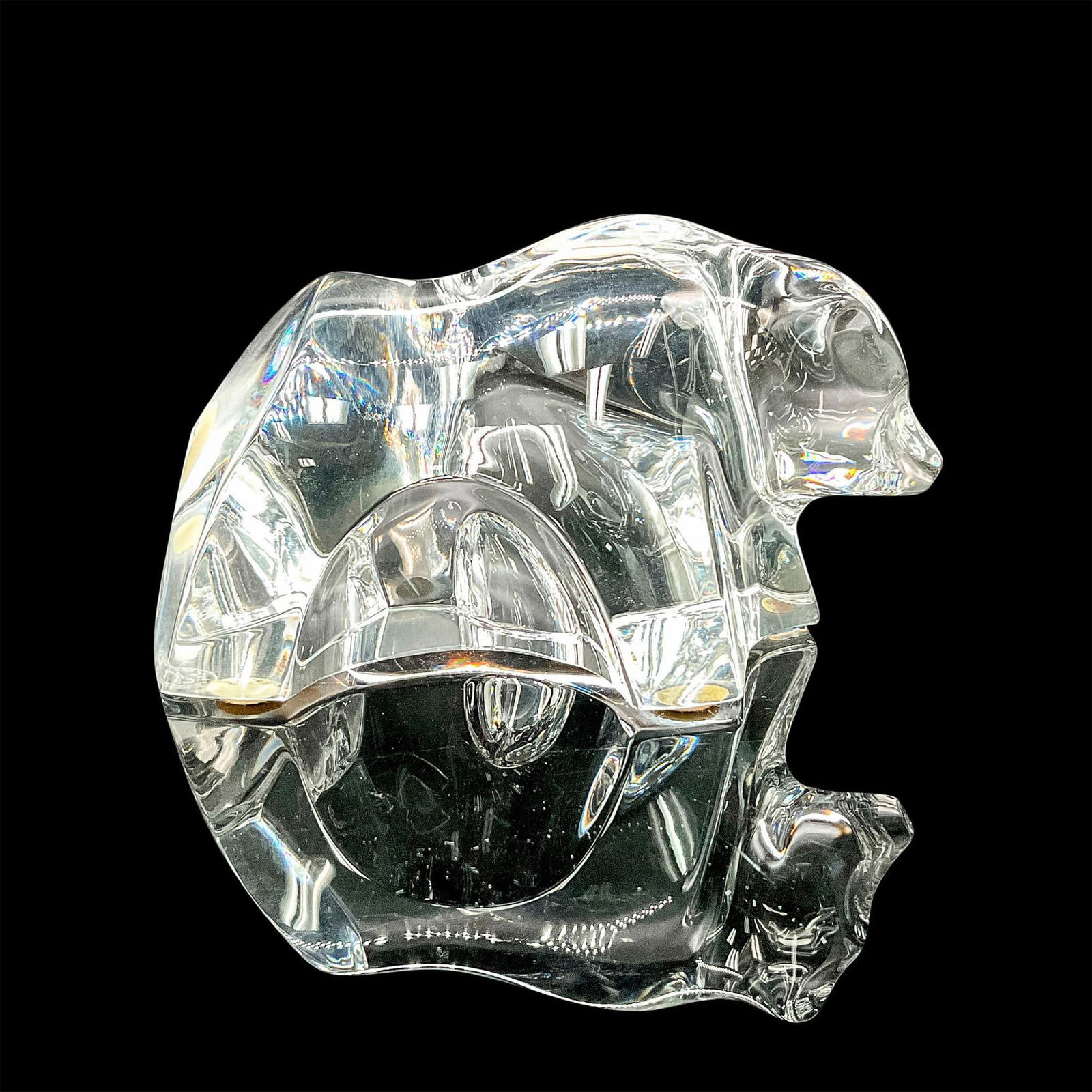 Baccarat Crystal Figurine, Grizzle Bear Cub (1 of 5)