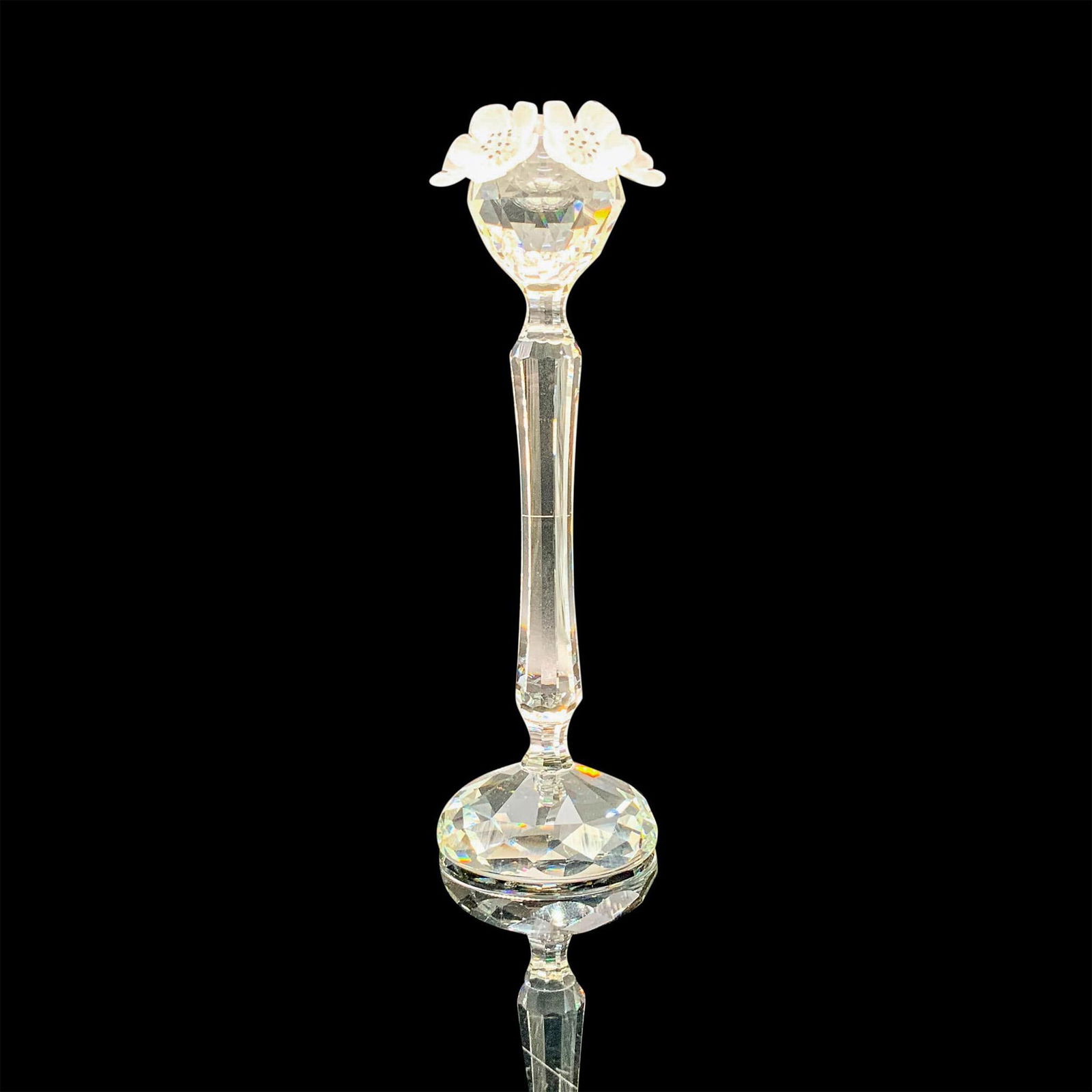 Swarovski Crystal Figurine, Flower Candleholder 010043 (1 of 4)