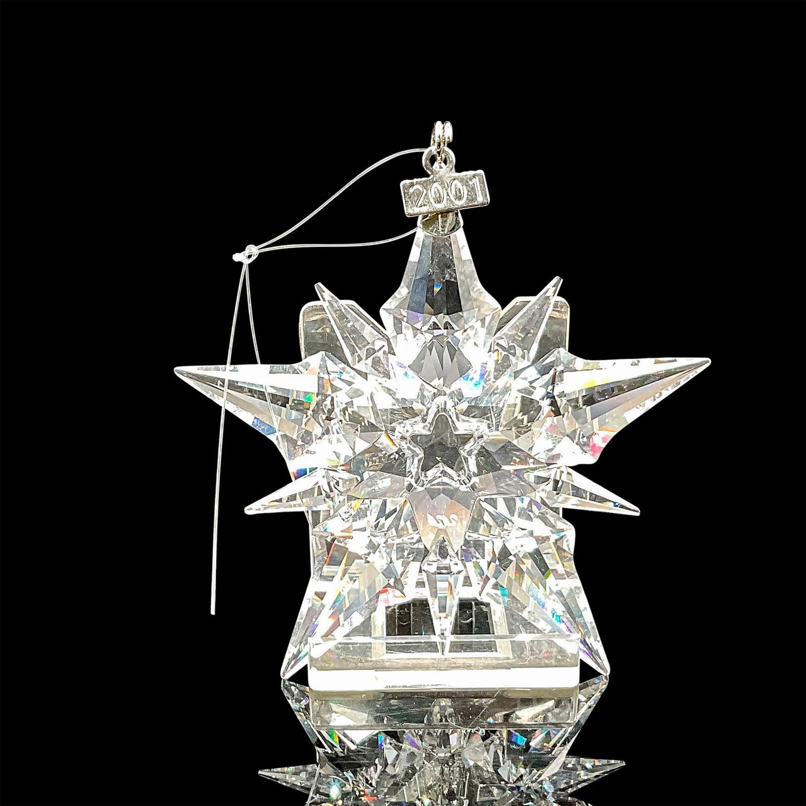Swarovski Crystal Holiday Ornament, Snowflake 2001 (1 of 3)