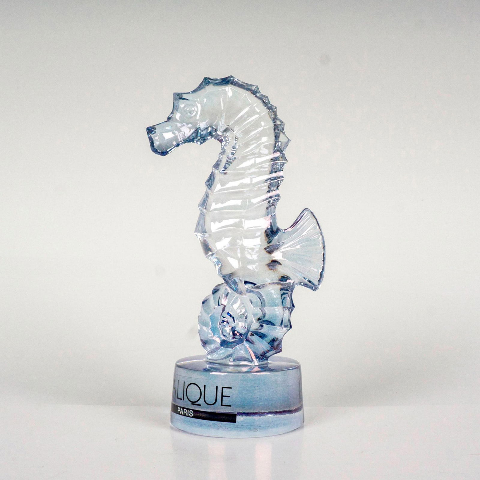 Lalique Crystal Paperweight, Seahorse (1 of 3)