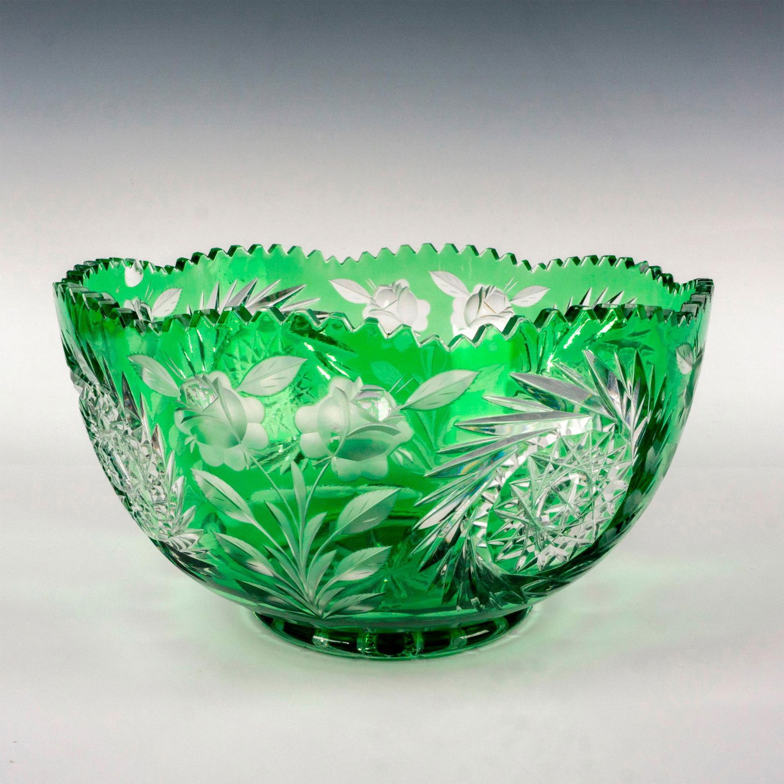 Vintage Bohemian Crystal Decorative Bowl (1 of 4)