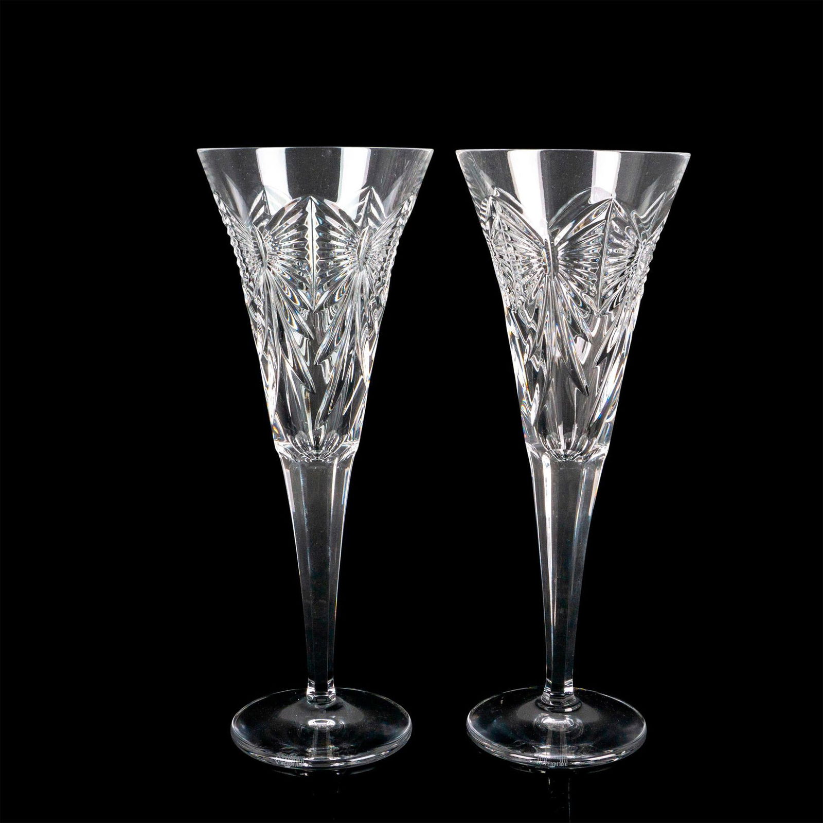 Pair of Waterford Crystal Champagne Glasses, Millenium (1 of 3)