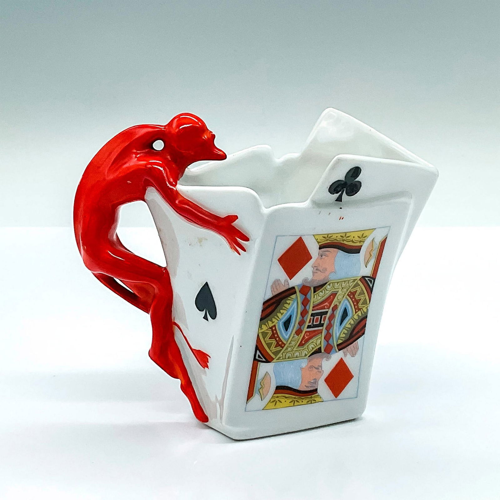 Royal Bayreuth Porcelain Devil Playing Cards Creamer (1 of 5)