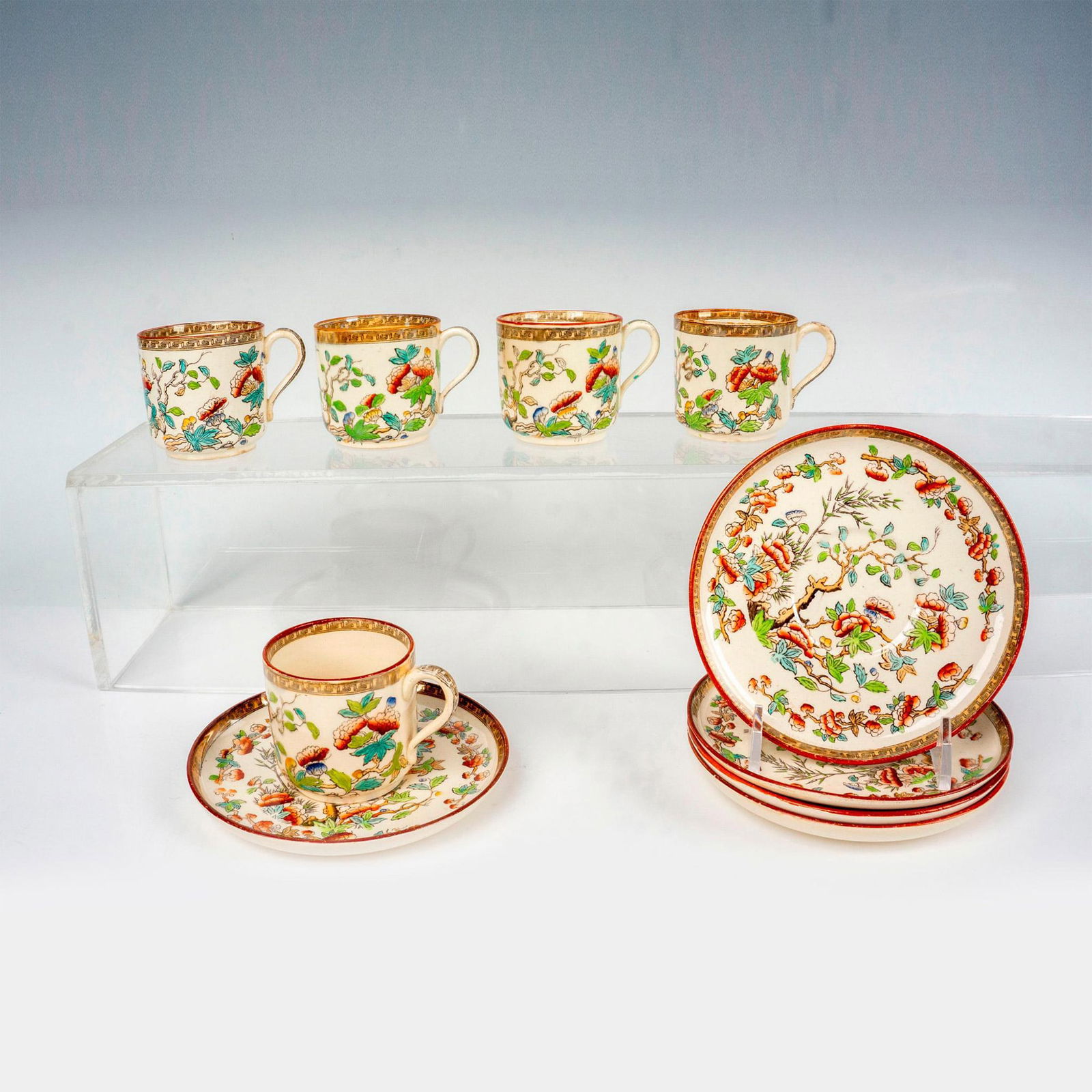10pc Copeland Demitasse Cups and Saucers (1 of 3)