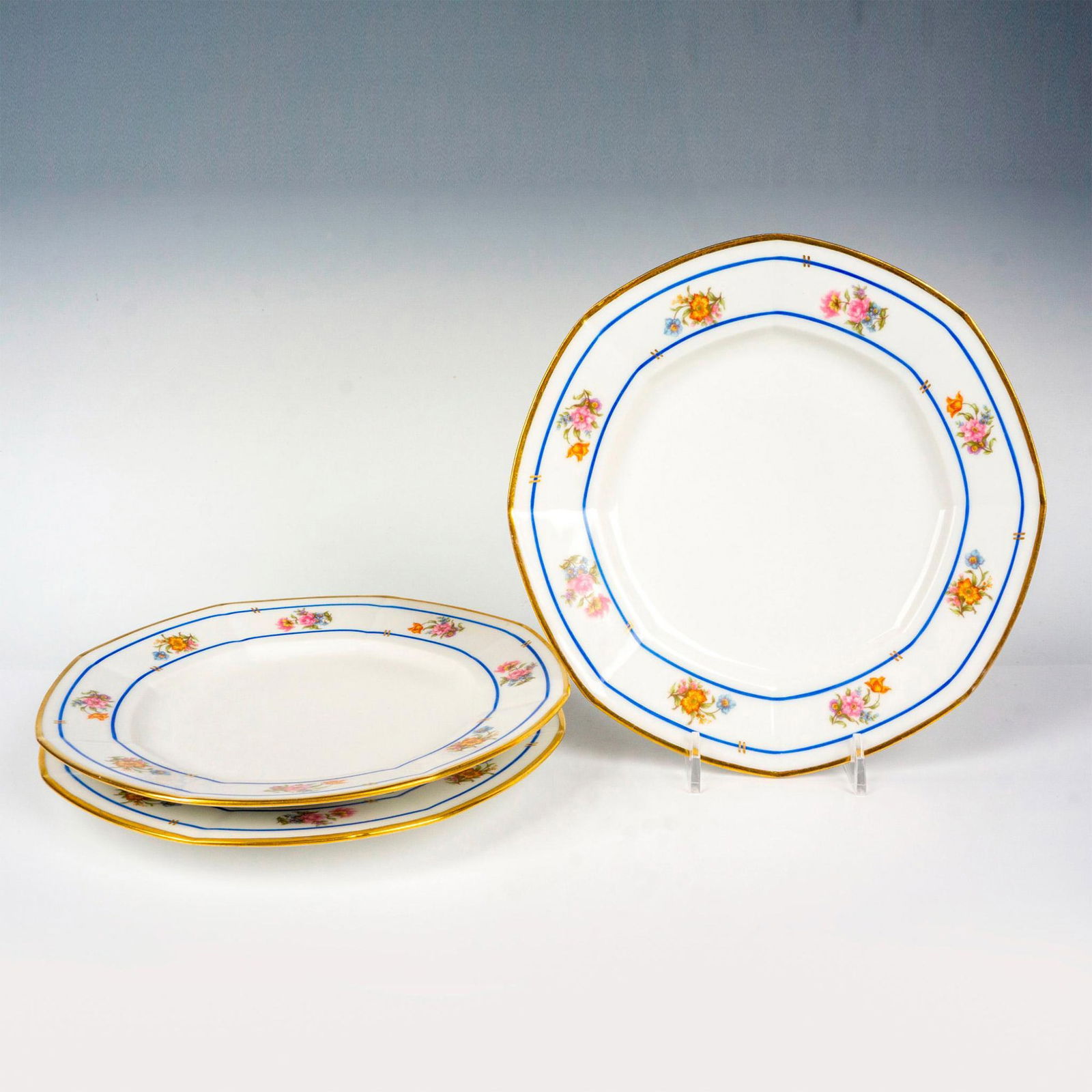 4pc J. Pouyat Limoges Salad Plates (1 of 3)