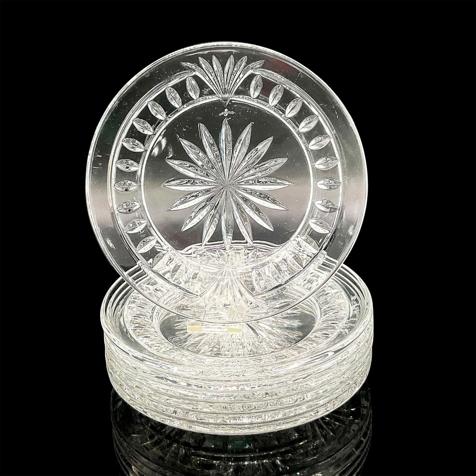 7pc Waterford Crystal Salad Plates, Overture (1 of 3)