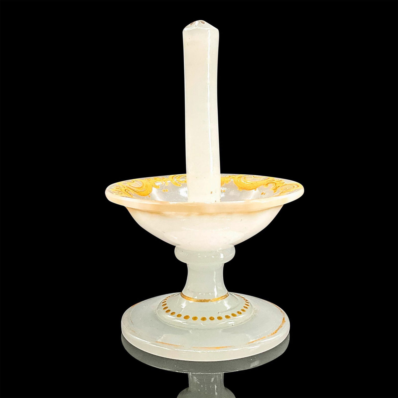 Vintage Glass Pedestal Ring Holder Dish (1 of 3)