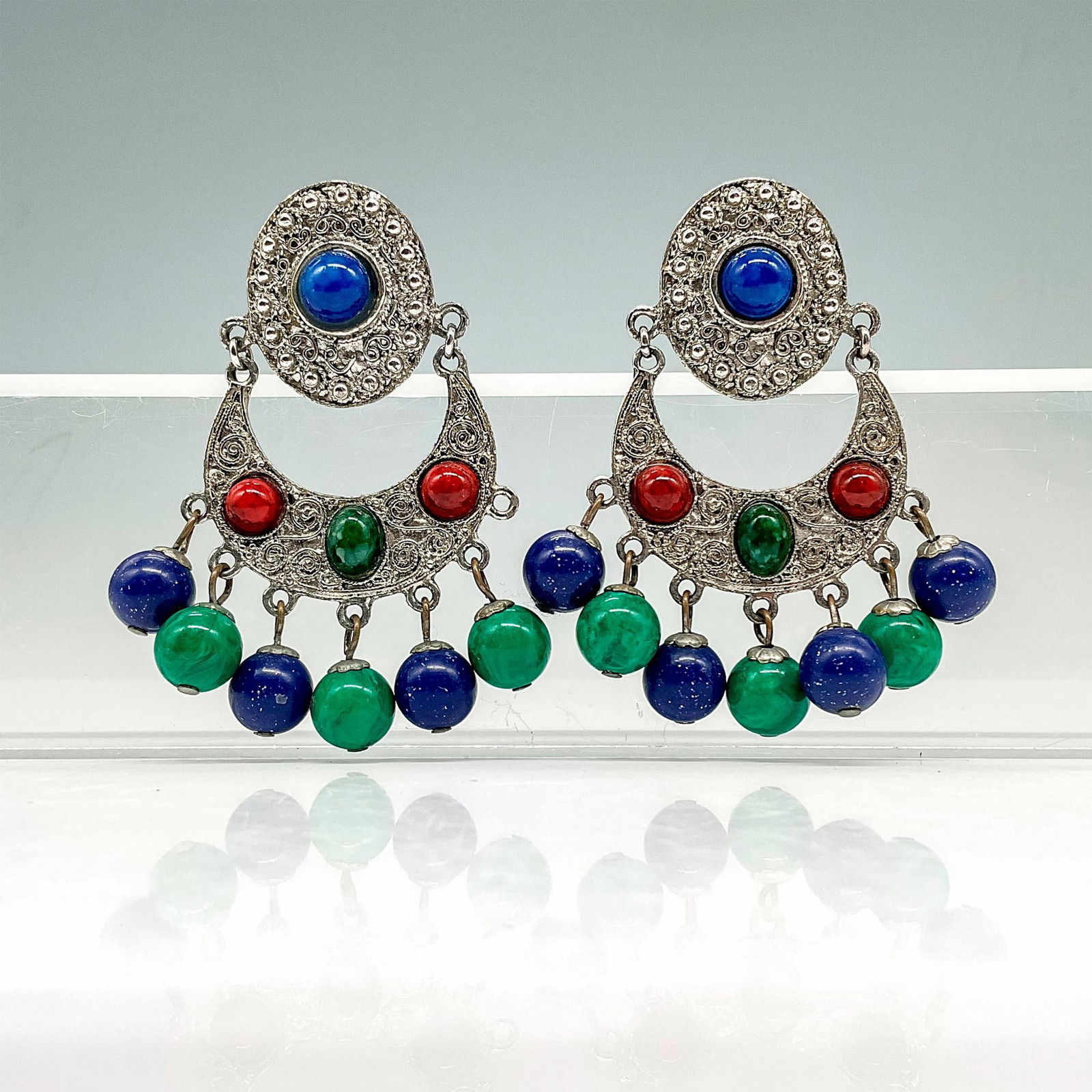 Vintage Bohemian Style Clip-on Earrings (1 of 2)