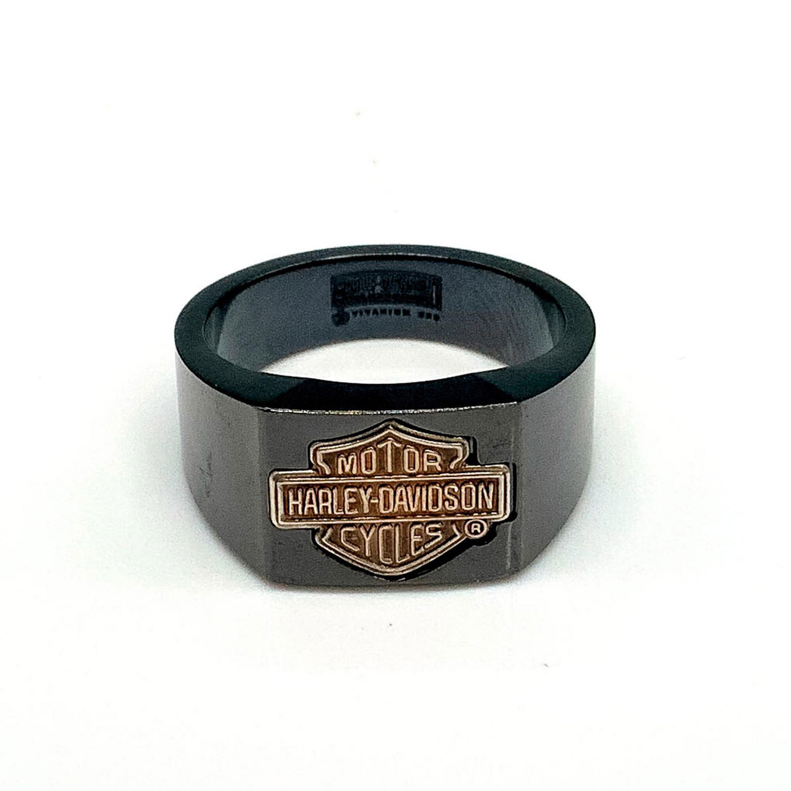 Harley Davidson Black Titanium and Sterling Silver Ring (1 of 2)