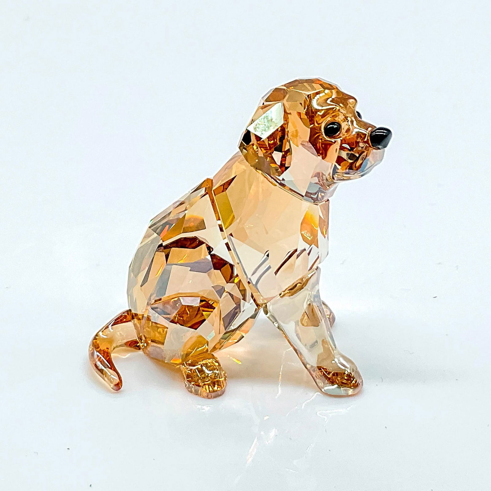 Swarovski Crystal Figurine, Golden Retriever Sitting (1 of 5)