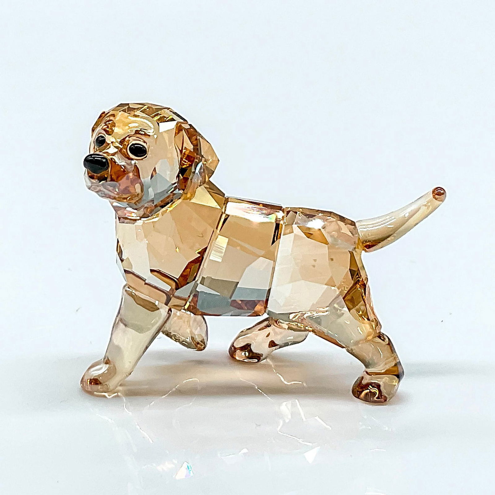 Swarovski Crystal Figurine, Golden Retriever Standing (1 of 4)
