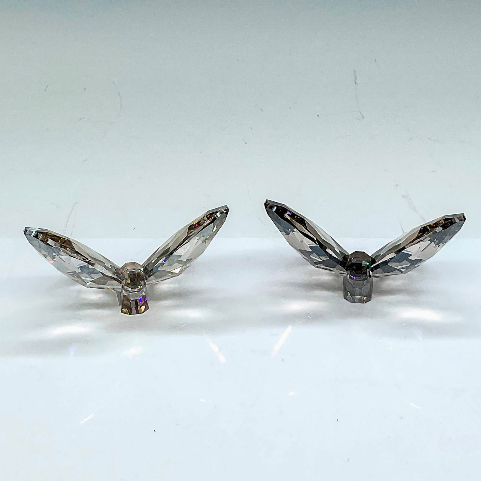 2pc Swarovski Crystal Butterflies, Satin and Silvershade (1 of 4)