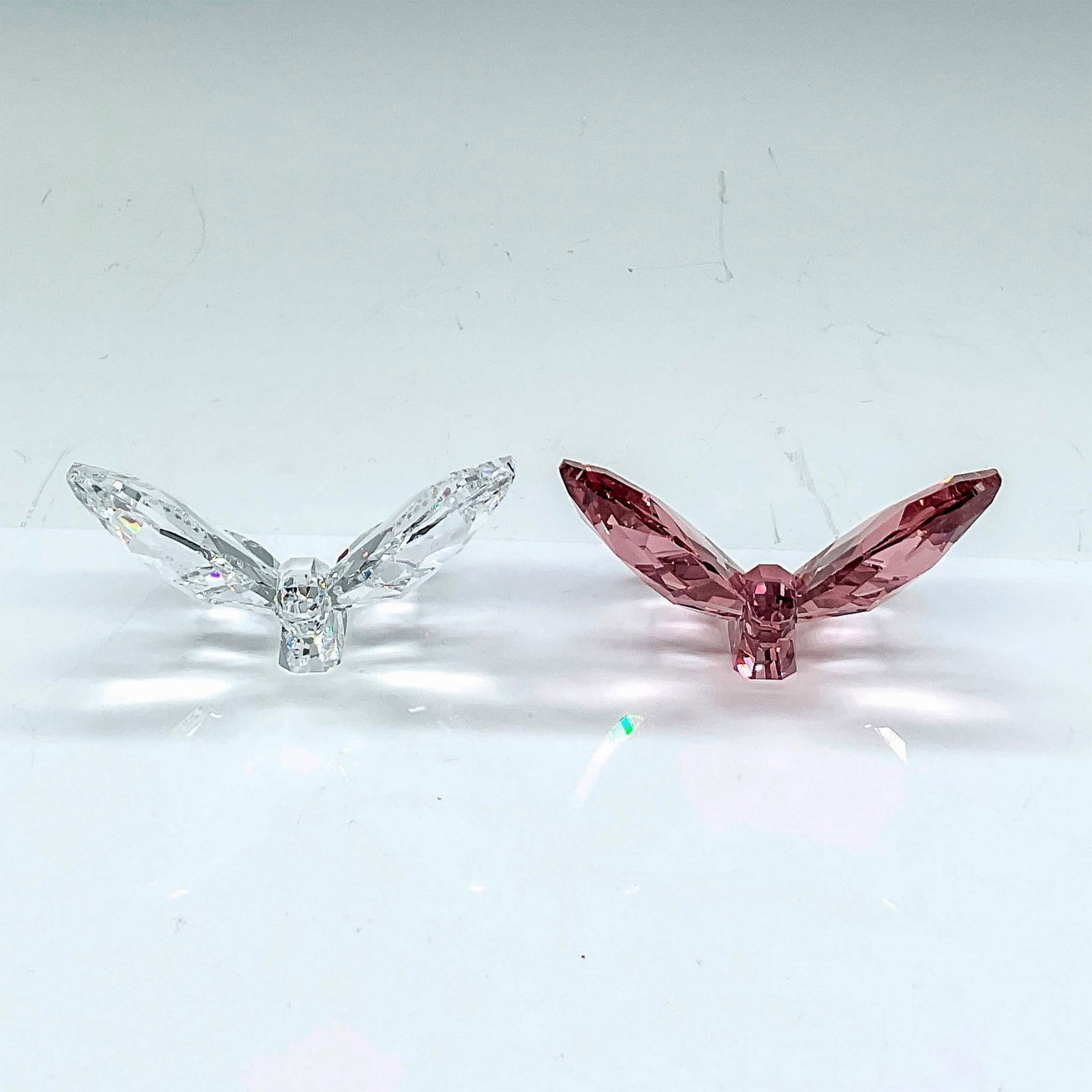 2pc Swarovski Crystal Butterflies, Bejeweled, Light Amethyst (1 of 4)