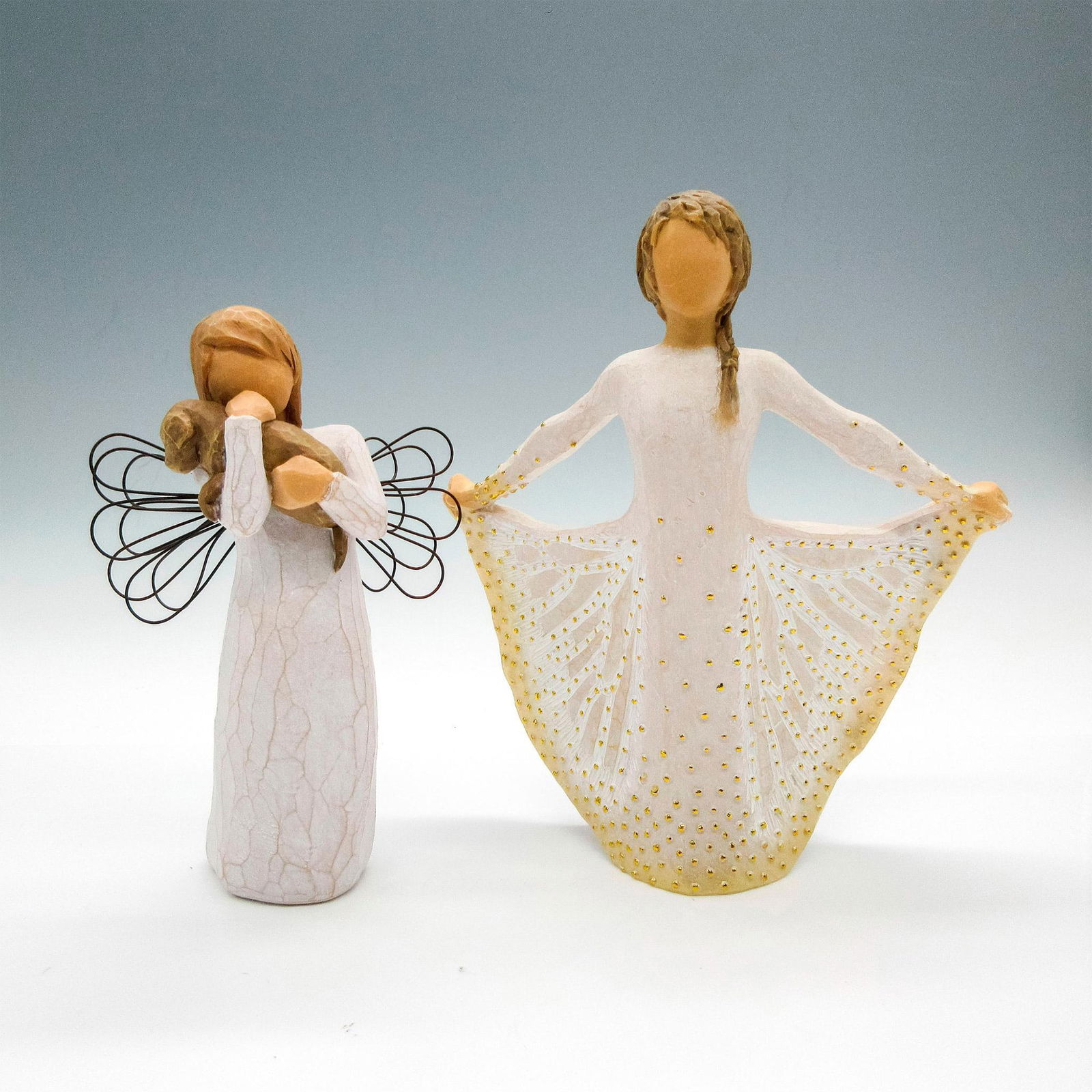 2pc Willow Tree Resin Figurines, Butterfly and Friendship (1 of 4)