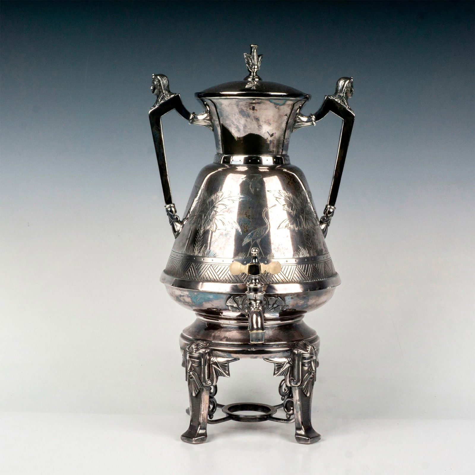 Simpson Hall Miller & Co Quadruple Plate Samovar Urn Server (1 of 3)