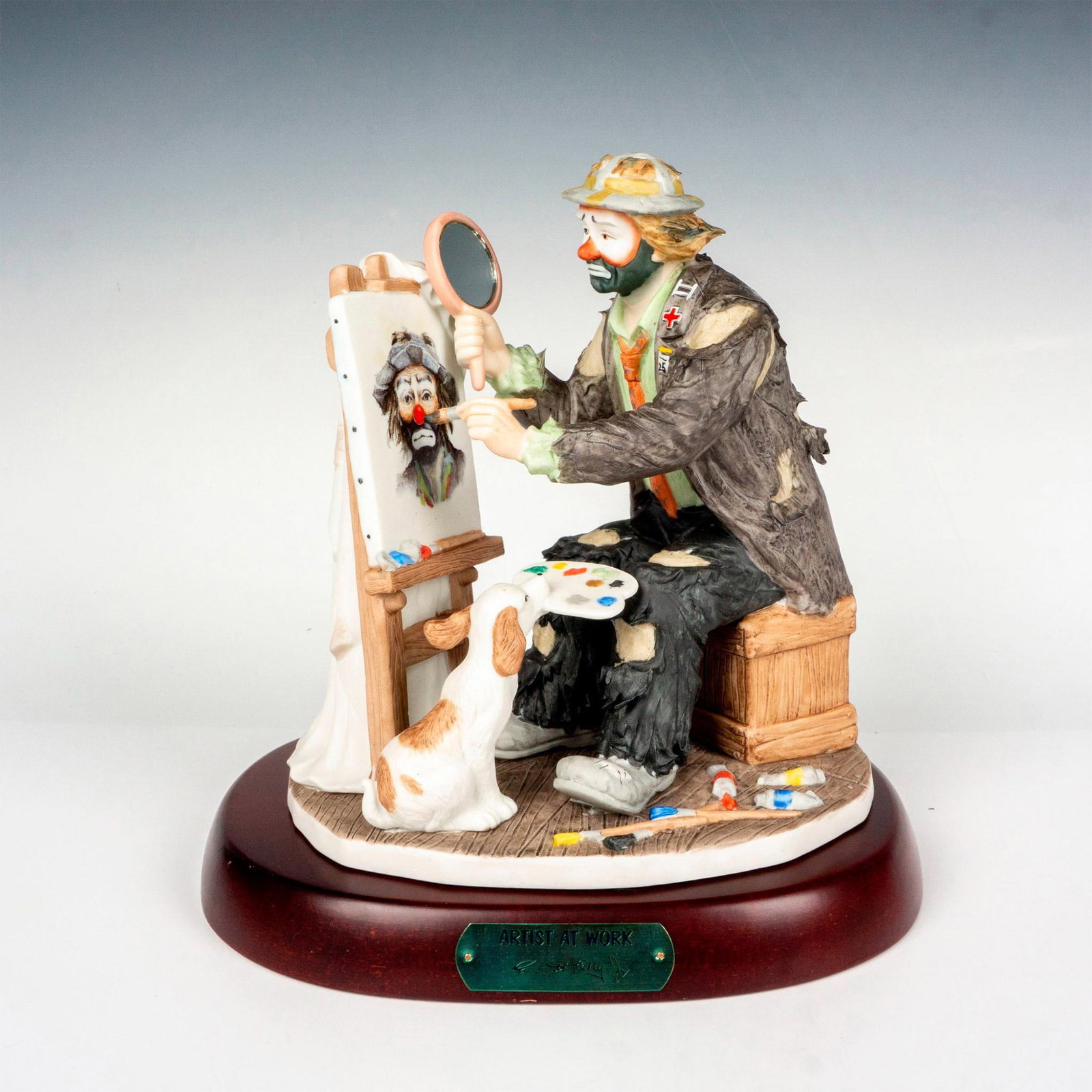 Flambro Emmett Kelly Jr. Figurine, Artist At Work (1 of 4)