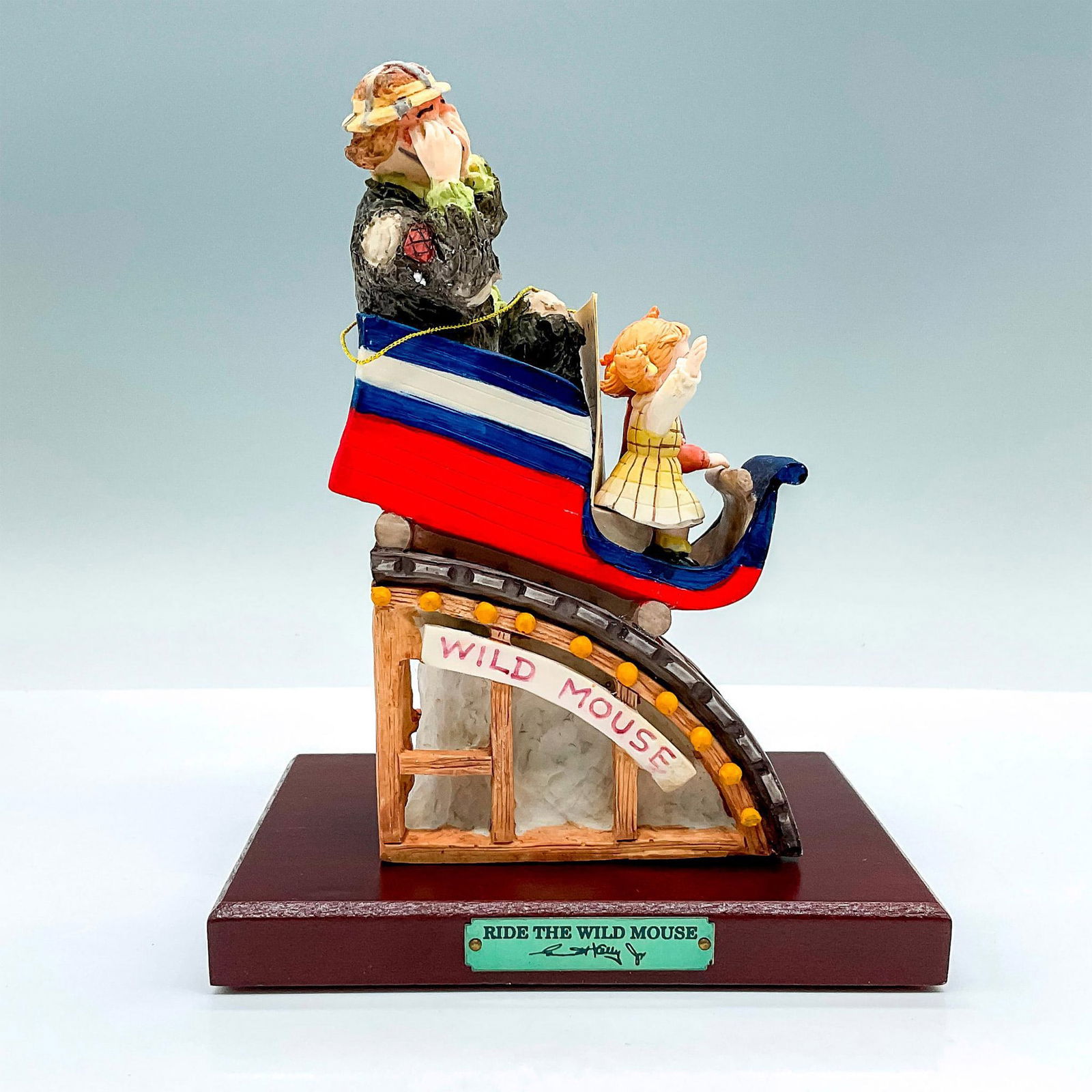 Flambro Emmett Kelly Jr. Figurine, Riding The Wild Mouse (1 of 5)