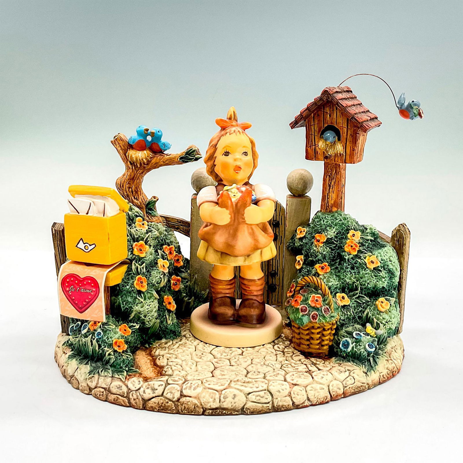 2pc Goebel Hummel Loving Wishes Figurine and Display (1 of 4)